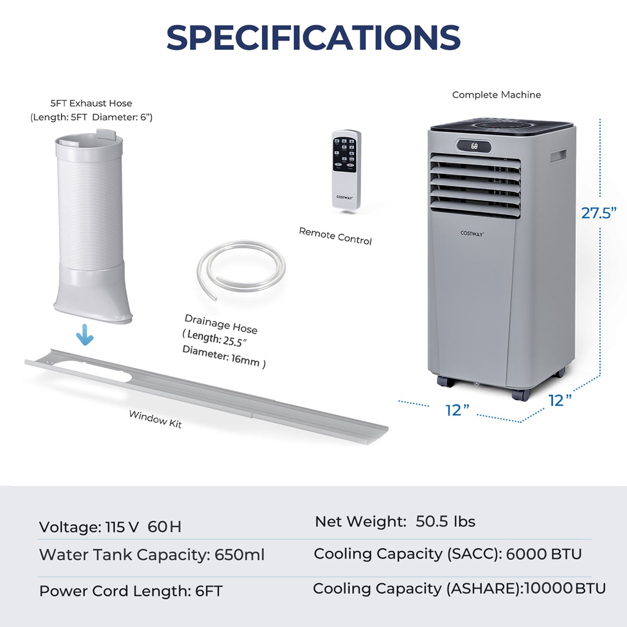 Costway LWS00207 Portable-Air-Conditioners - View #2