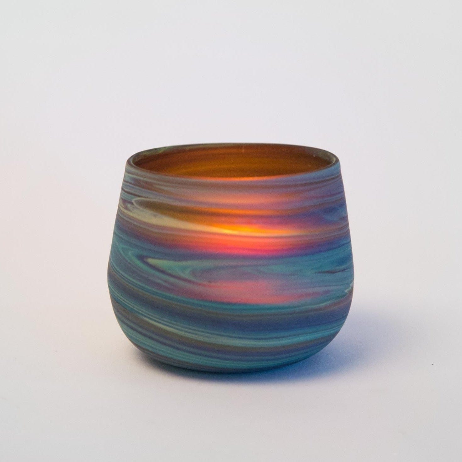 Ten Thousand Villages  Phoenician Glass Candleholder