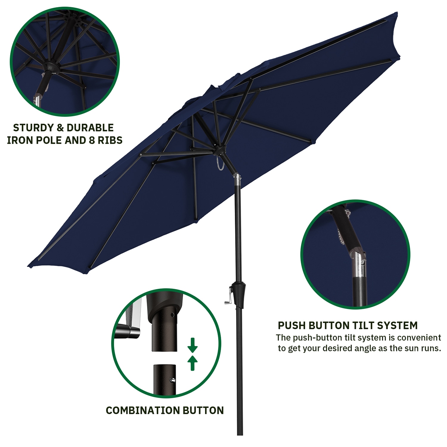JEAREY JE-QTZZS-10FT-NA Umbrellas-2 - View #3
