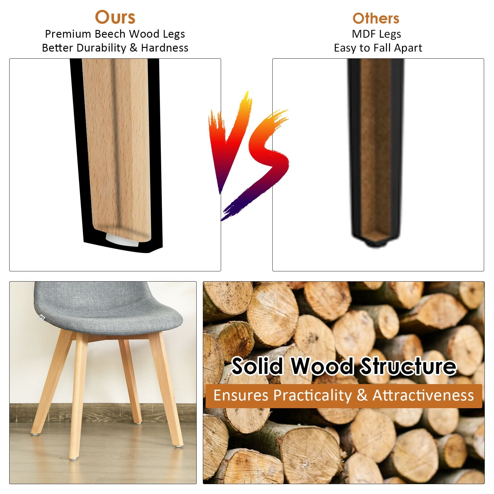 WELLFOR HW-HWY1-60904-2 Dining-Chairs - View #7