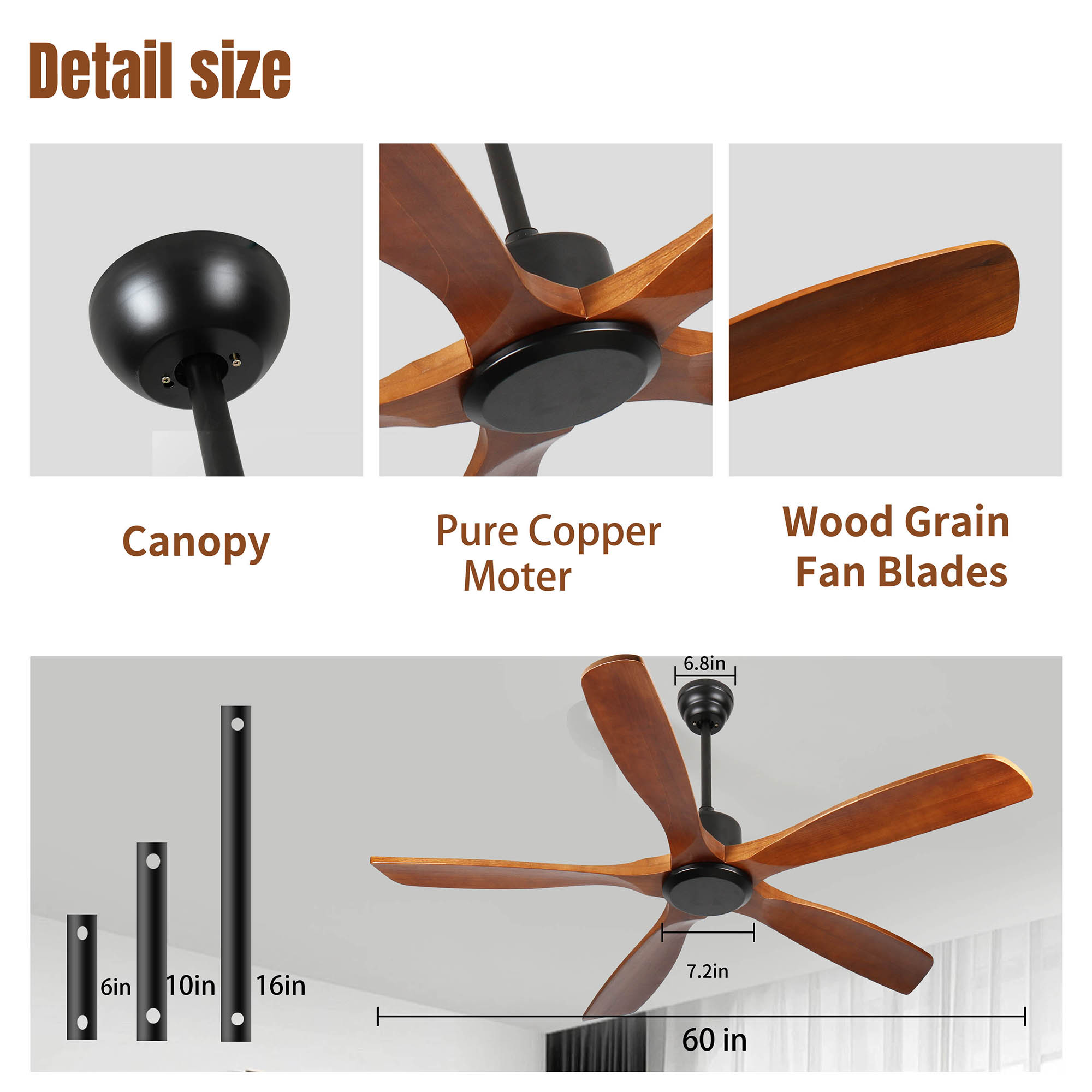 SINOFURN SYD130024NK Ceiling-Fans - View #3