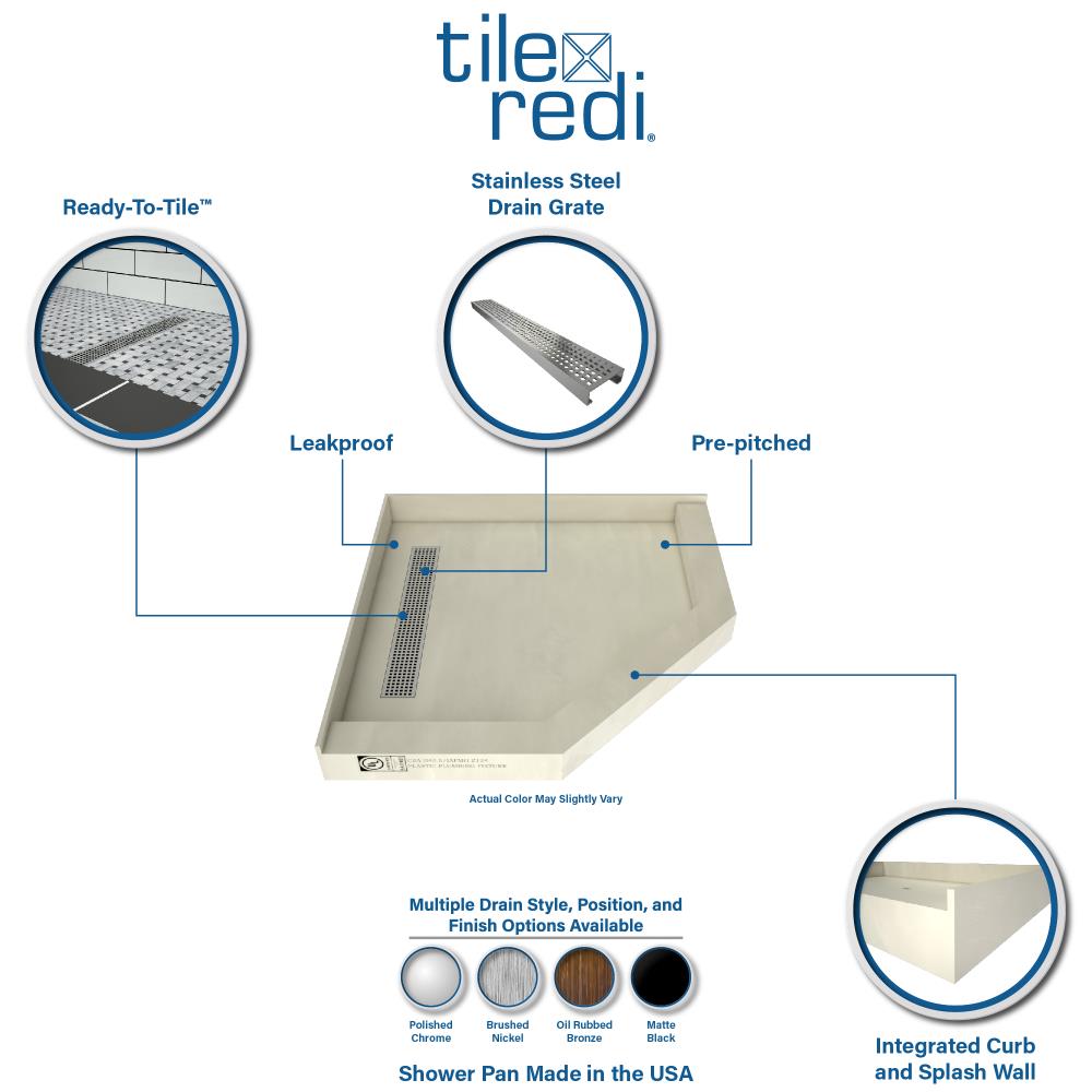 Tile Redi RT40NEO-PVC-SQBN Shower-Floors - View #2