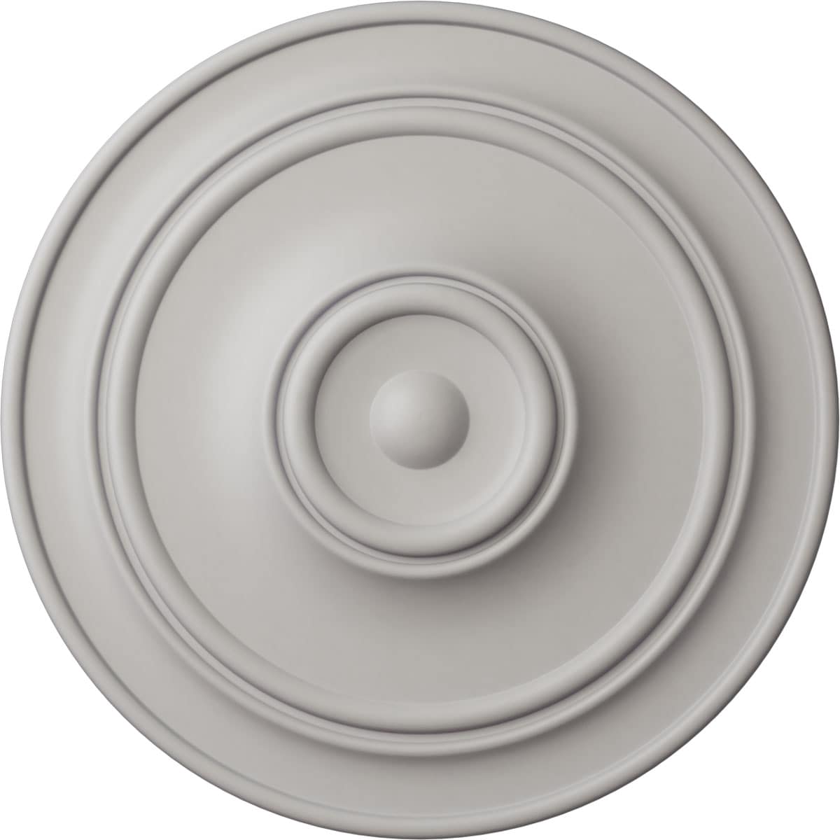 Ekena Millwork CM40CLUWF Small Classic 40.25-in W x 40.25-in L Painted Ultra Pure White Polyurethane Whole Ceiling Medallion