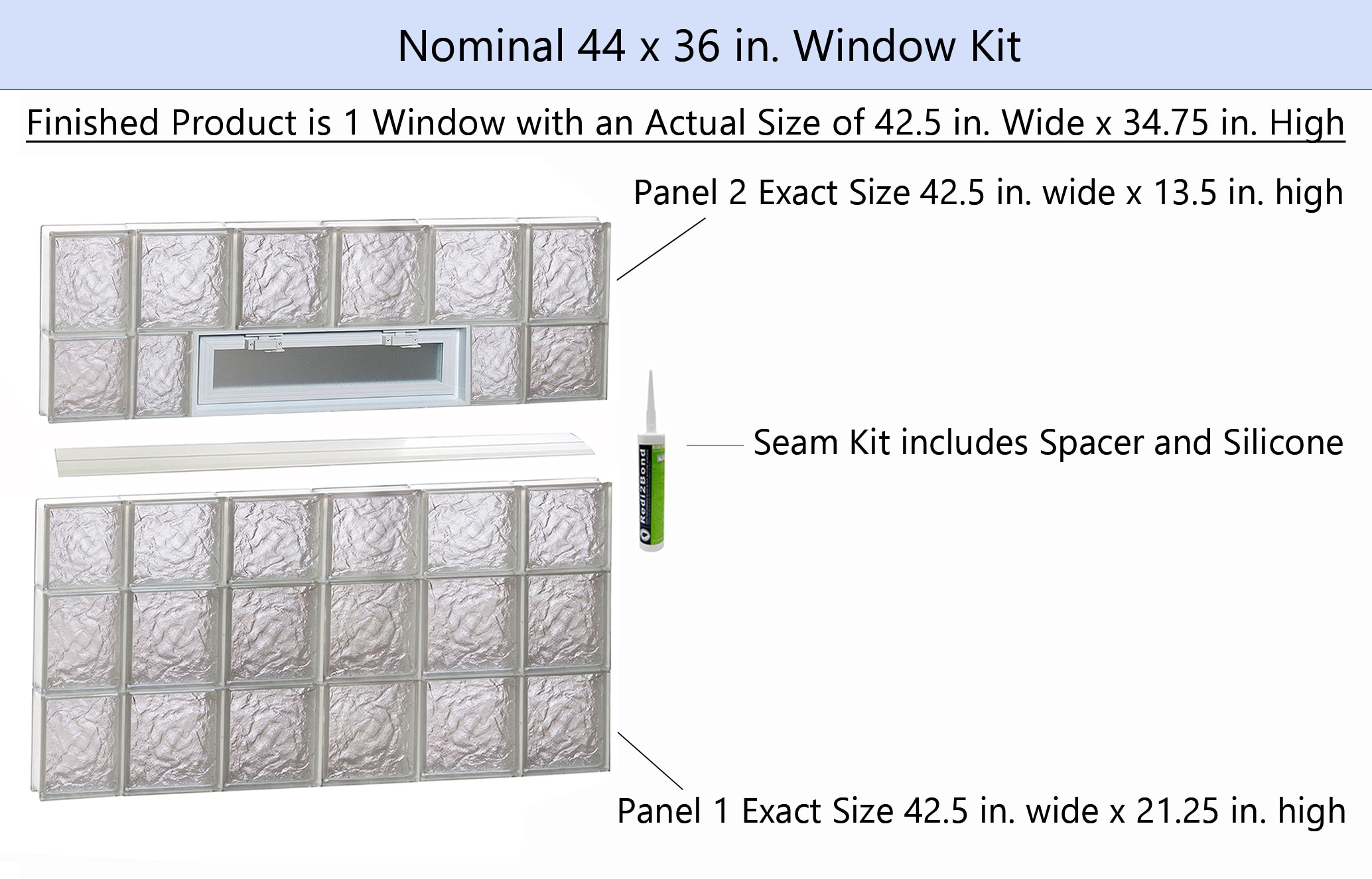 REDI2SET V4436IS Glass-Block-Windows - View #2