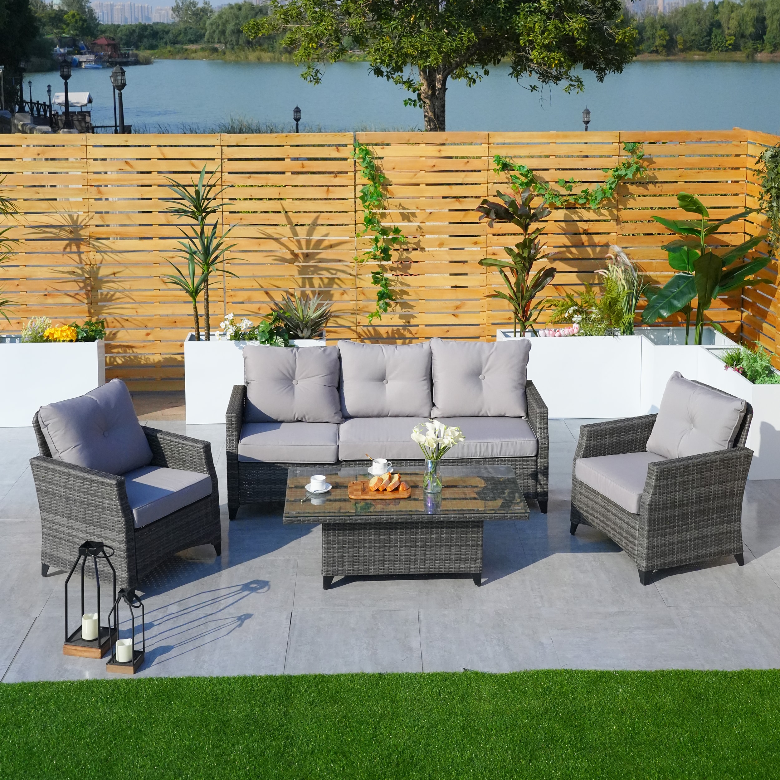 Moda Furnishings PAF-1802LP Patio-Conversation-Sets - View #5