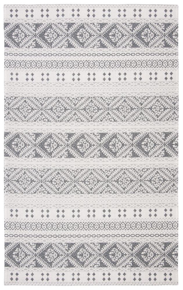 Safavieh AGT445G-9 Augustine Alon 9 x 12 (ft) Loomed Synthetic Anthracite/Cream Rectangular Indoor Abstract Lodge Area rug