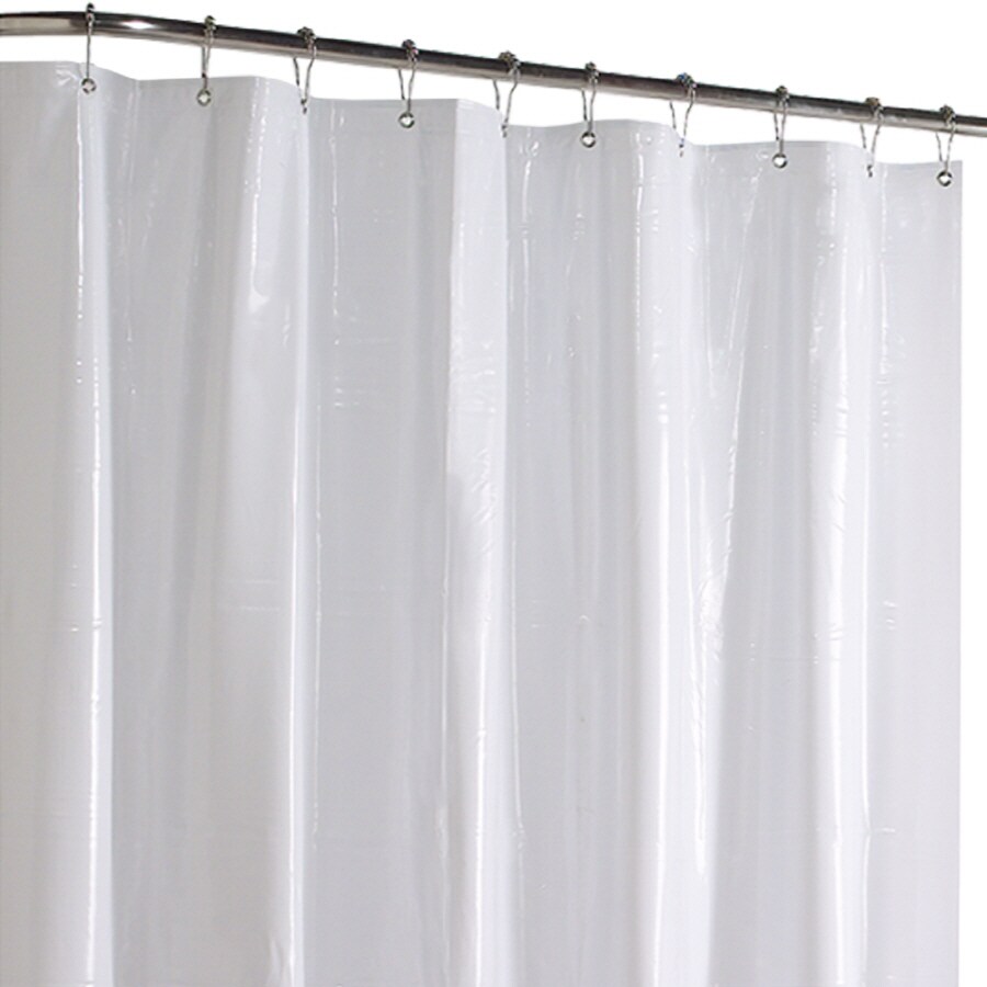 Carnation Mildew Resistant 10 Gauge Vinyl Shower Curtain Liner 72 x 72 