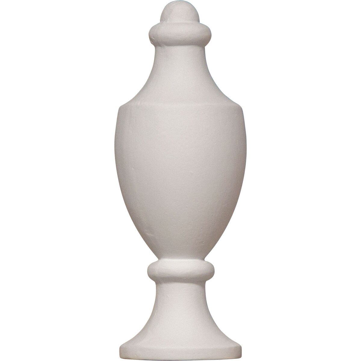 Ekena Millwork FIN02X06UR Full Round Urn 2-Inches x 6-Inches Primed Polyurethane Finial