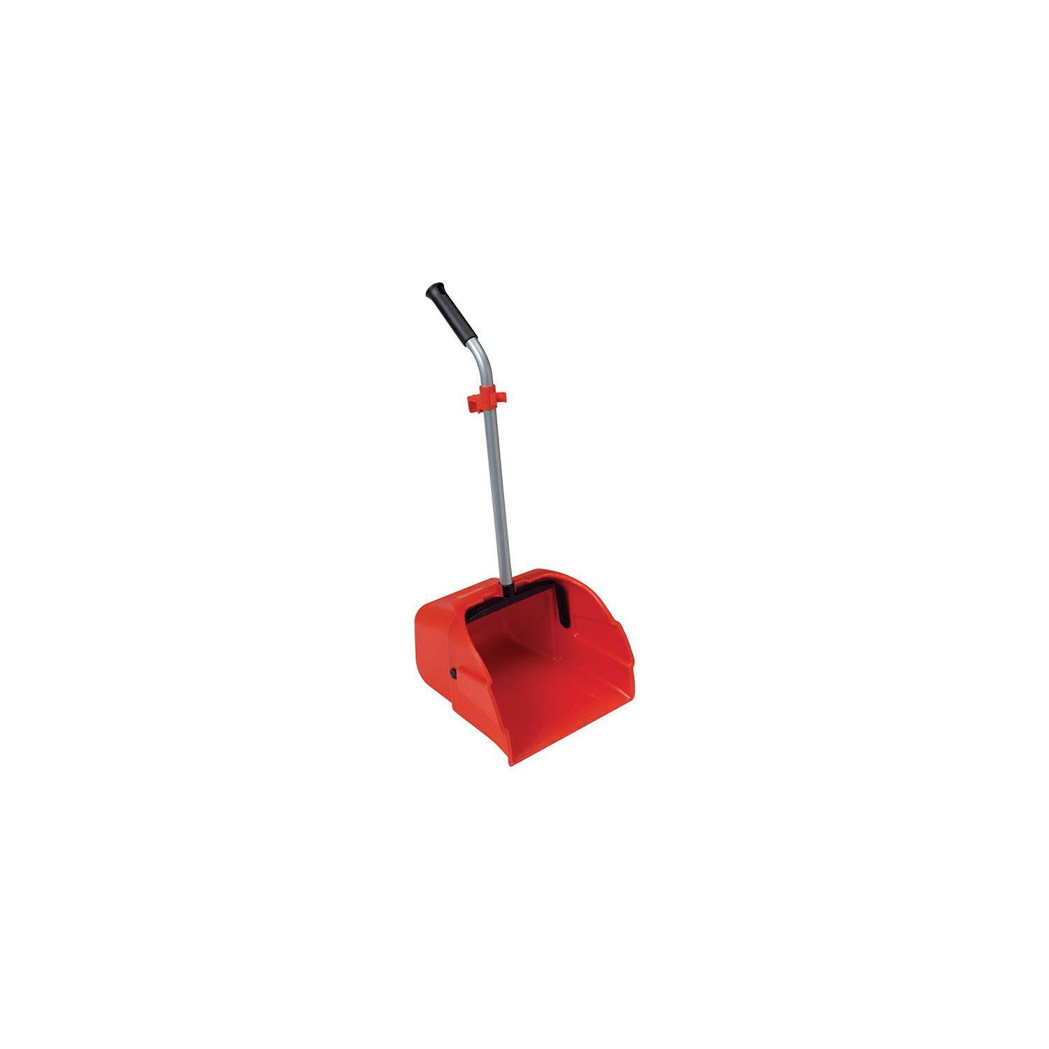 HARPER Cequent  Brush Jumbo Plastic Debris Pan with 25-inch Metal Handle Red