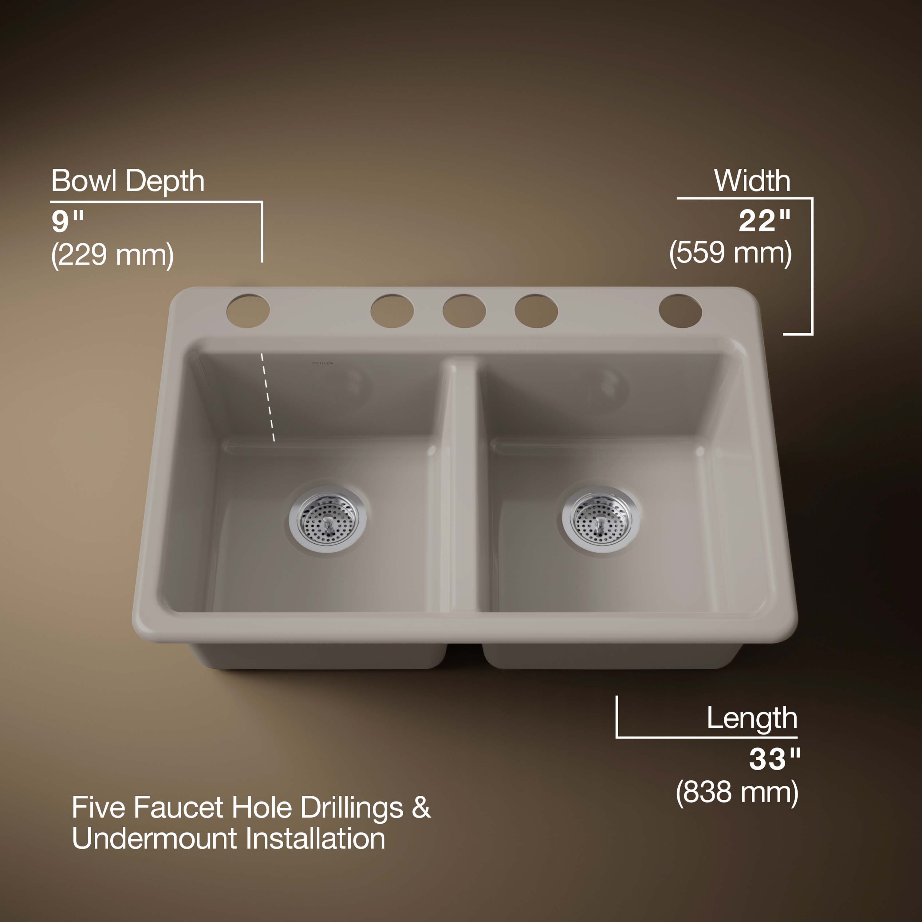 KOHLER 8679-5UPC-TRF Kitchen-Sinks - View #3