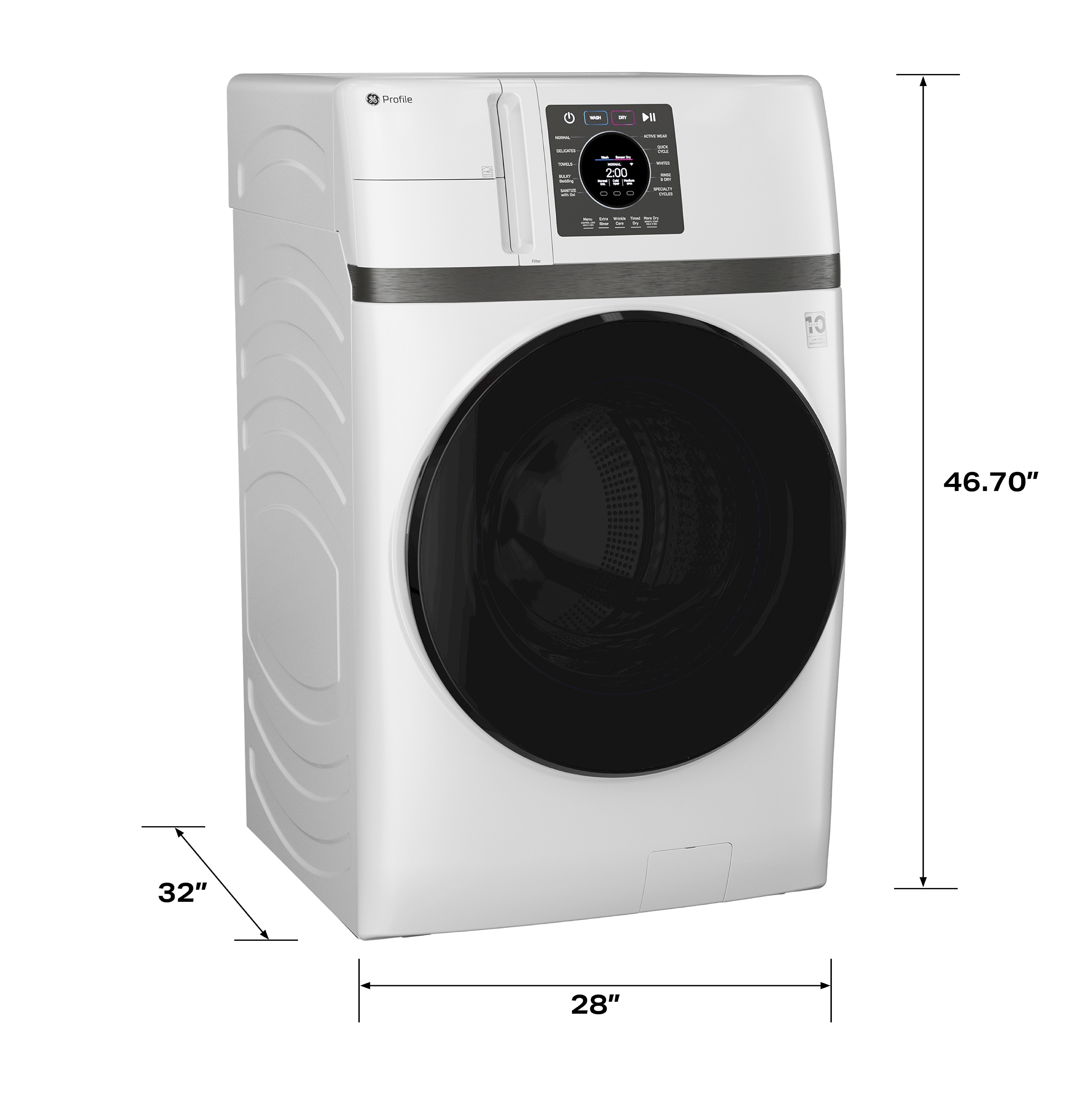 GE PFQ83HSLWWW Combination-Washers-Dryers - View #18