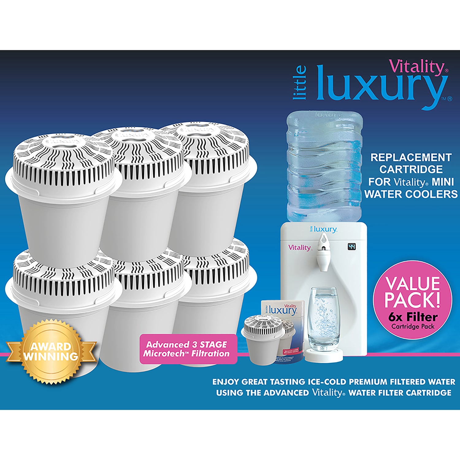 Little Luxury LLVFC6 Replacement-Water-Filters-Cartridges - View #2
