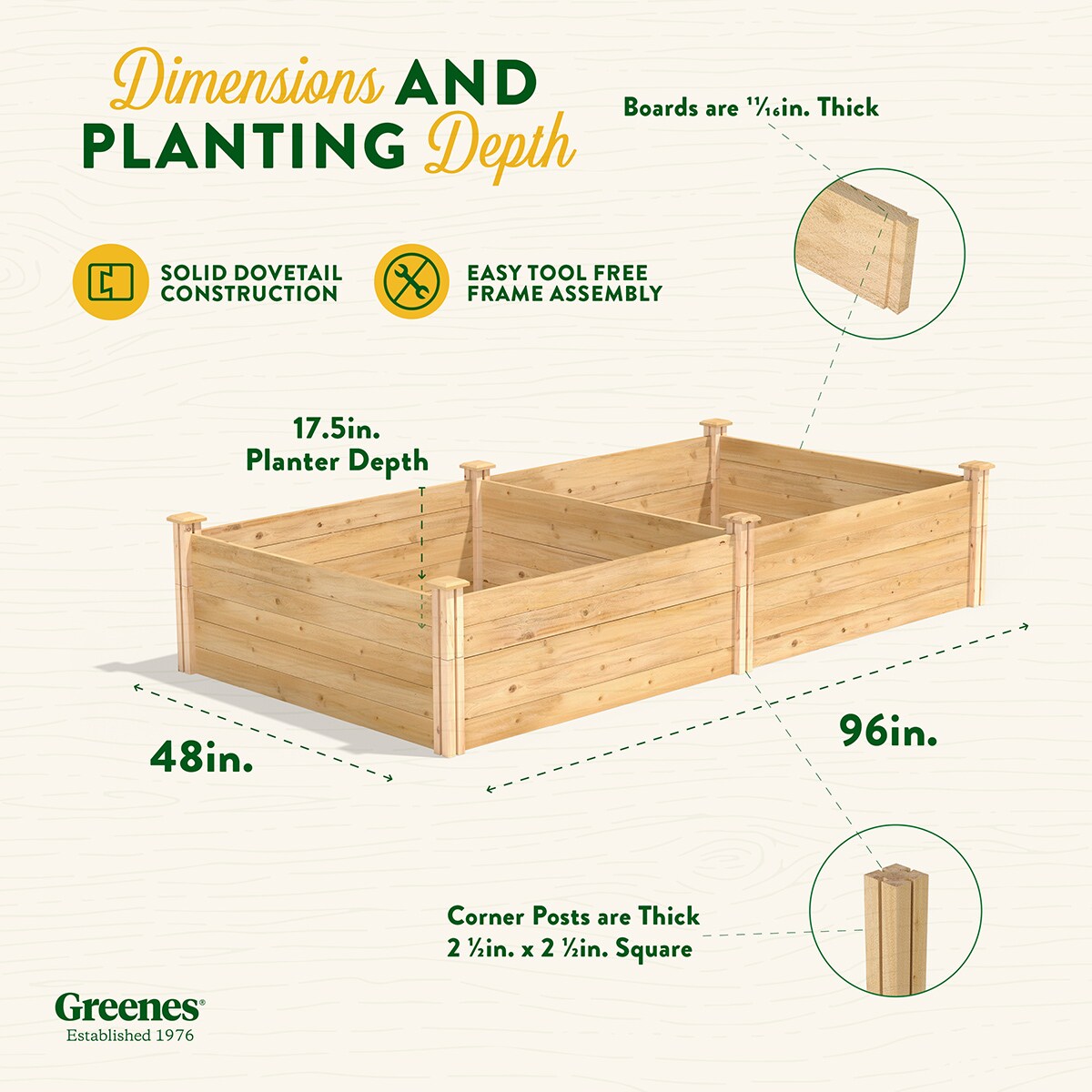 Greenes Fence RC6S6T35B Raised-Garden-Beds - View #7