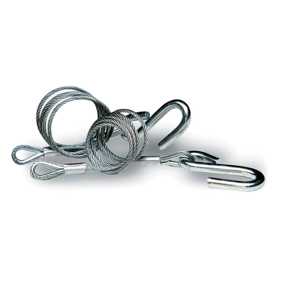 Tie Down 59539 Hitch Cables with Wire Safety Latch Class III- 5000 -lbs, Gray Galvanized