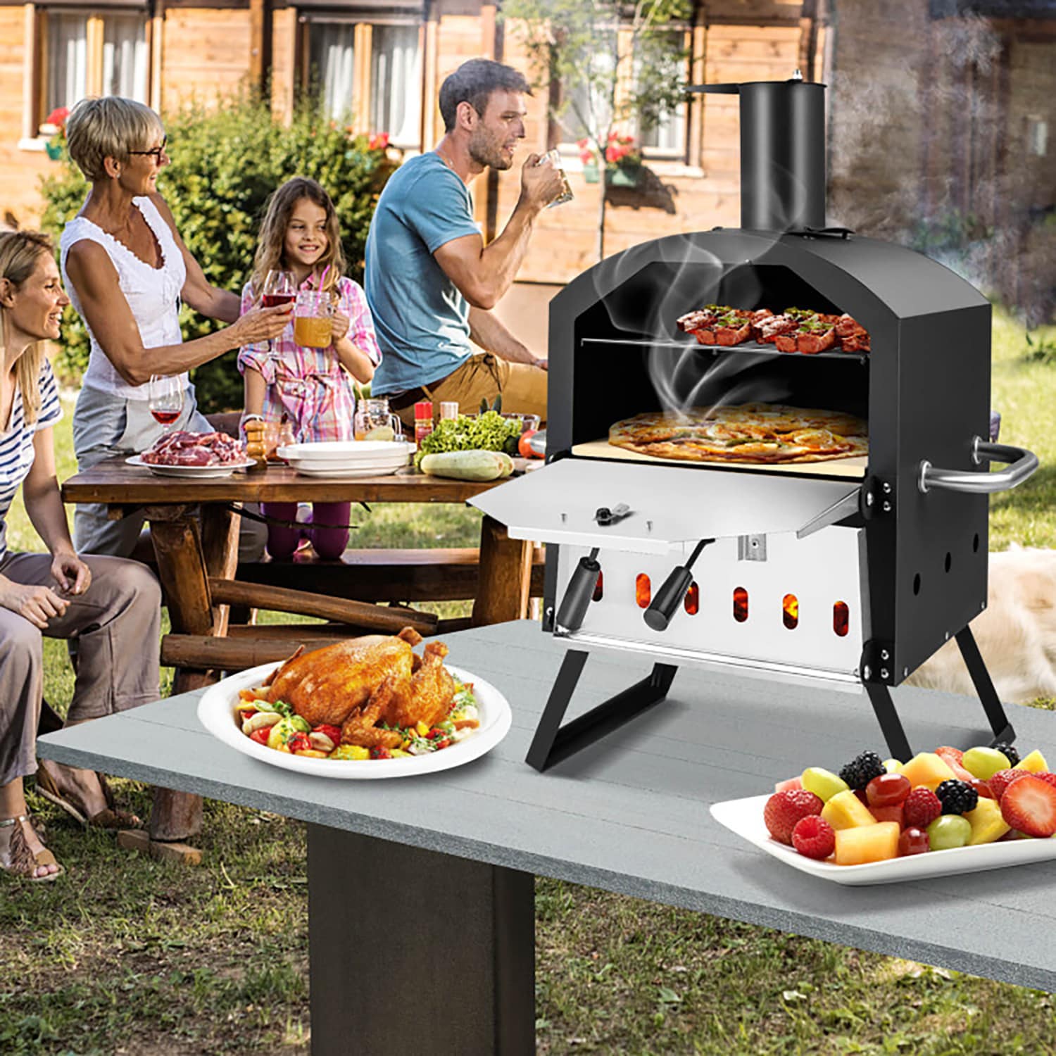 GZMR MO-NP10731 Outdoor-Pizza-Ovens - View #9