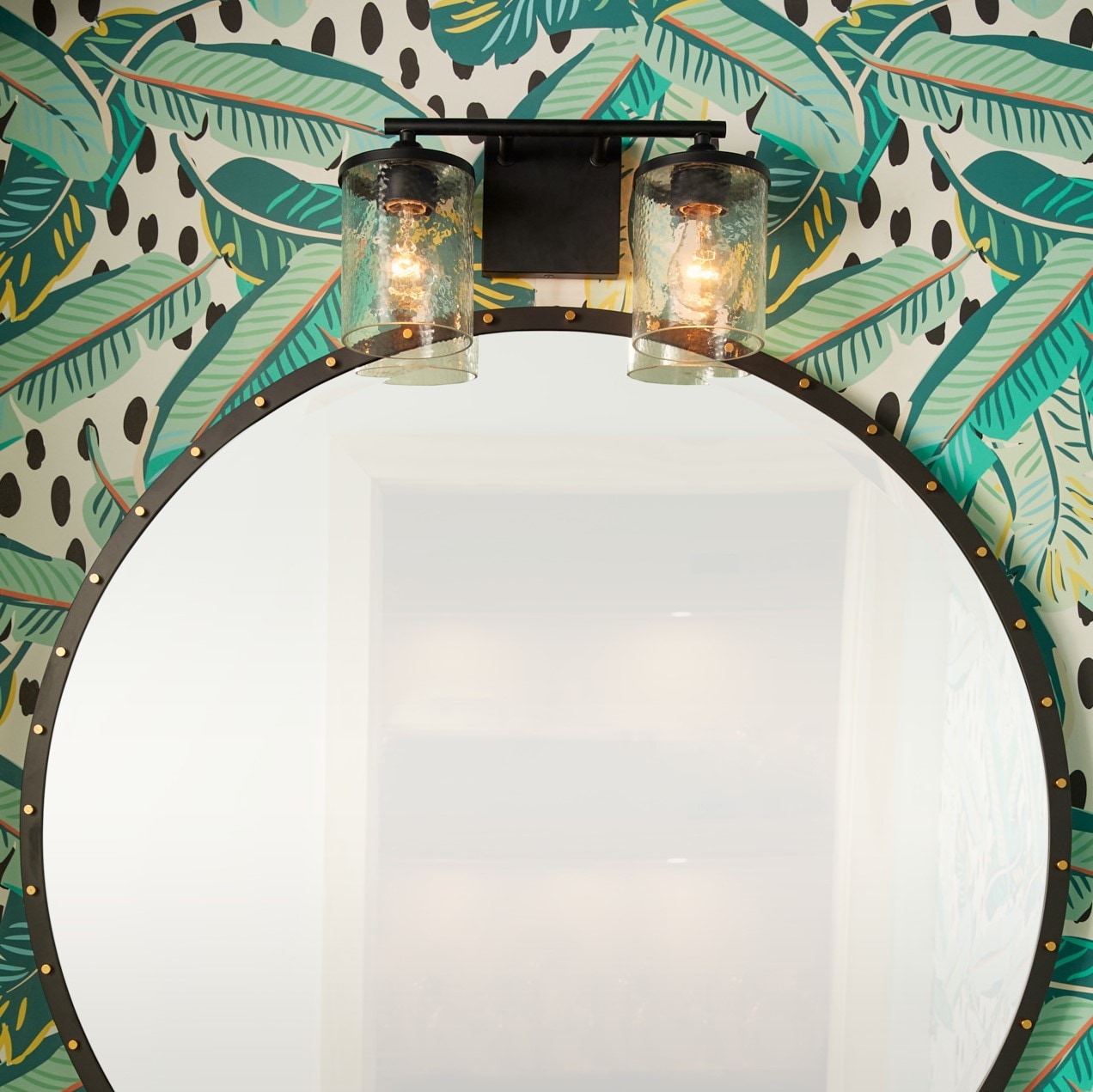 Quoizel ABR8614MBK Abner 14-in 2 -Light Matte Black Transitional Vanity light