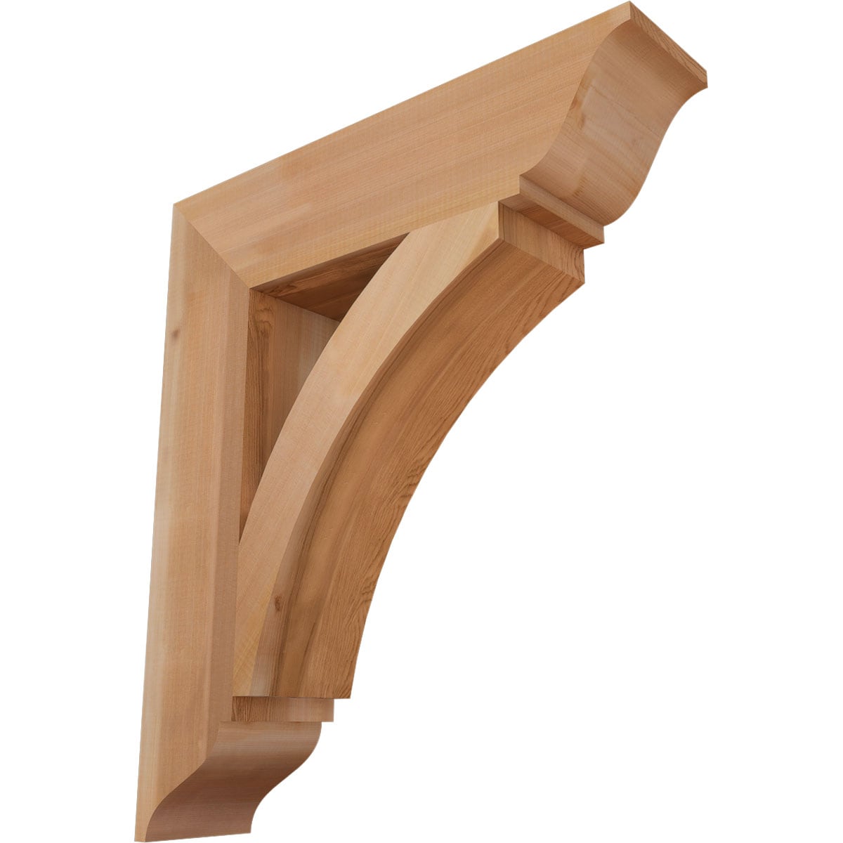 Ekena Millwork BKT06X26X30THR01SWR Thorton traditional smooth 5-1/2-in x 26-in x 30-in Western red cedar Brown Wood Standard bracket