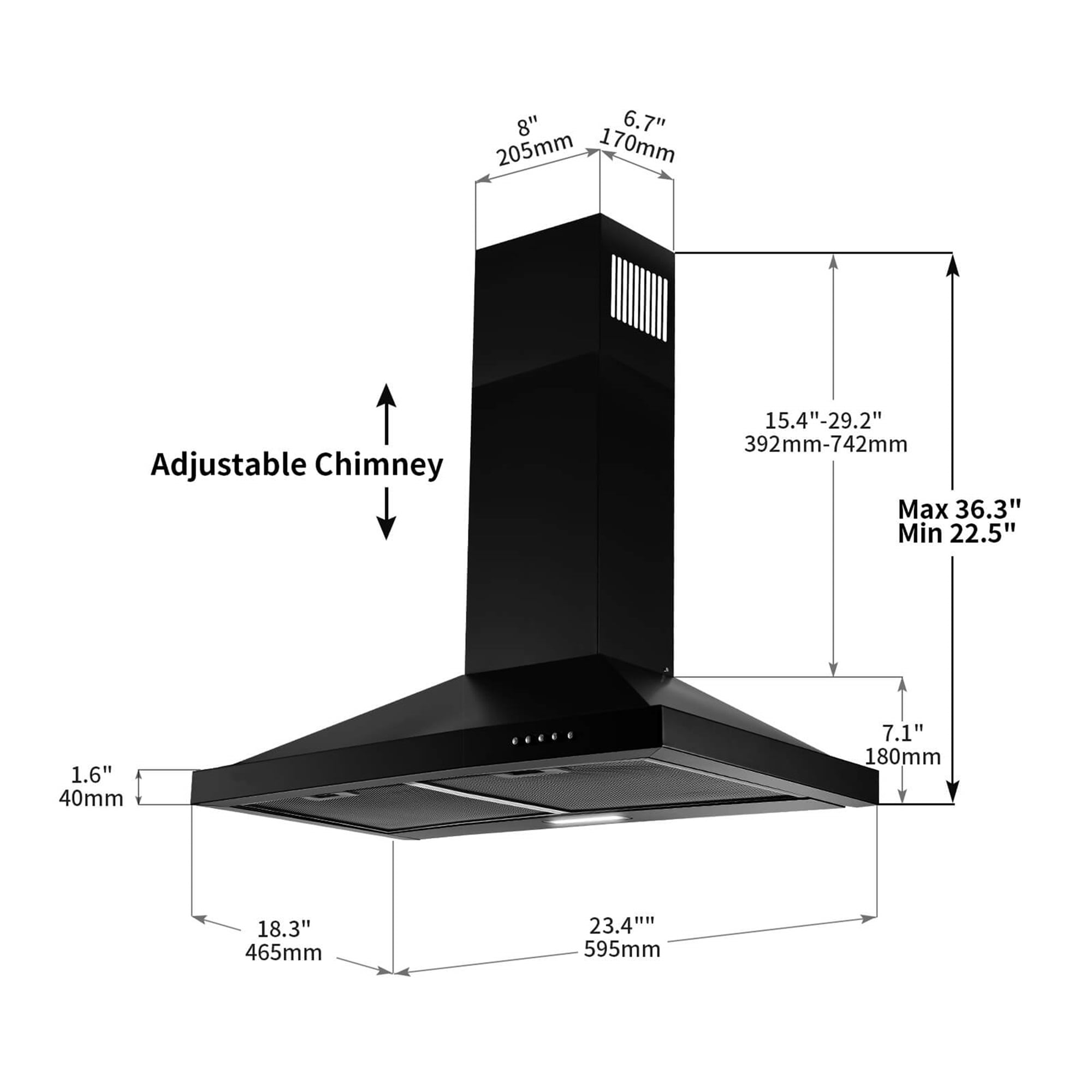 SNDOAS 1760BPA Wall-Mounted-Range-Hoods - View #7