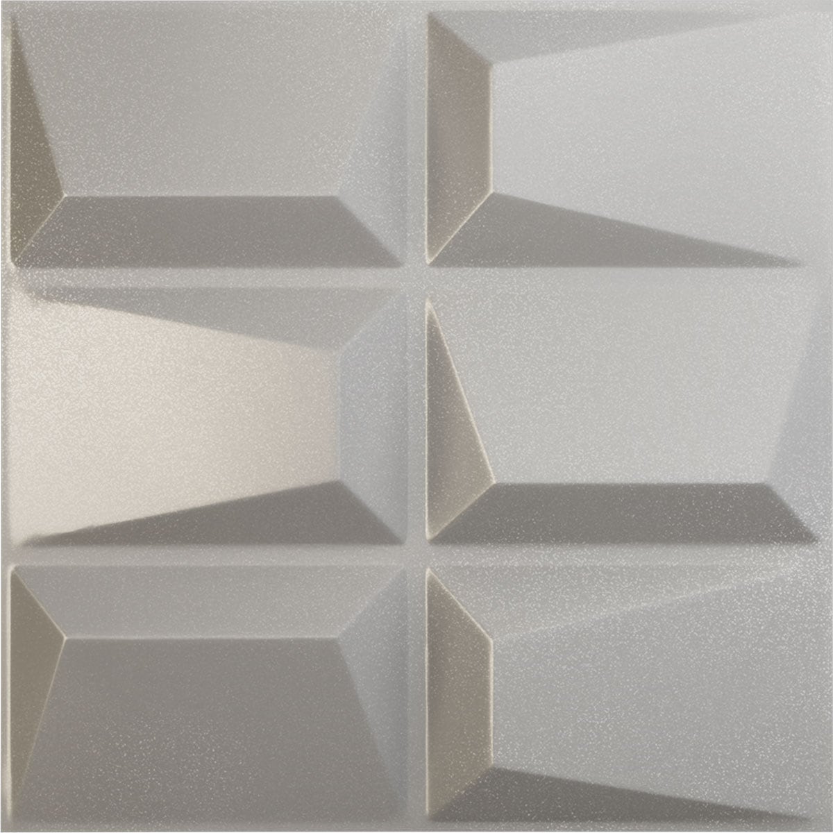 Ekena Millwork WP20X20STASV 19-5/8-in x 19-5/8-in Embossed Paintable/Stainable Silver PVC Wall Panel (
