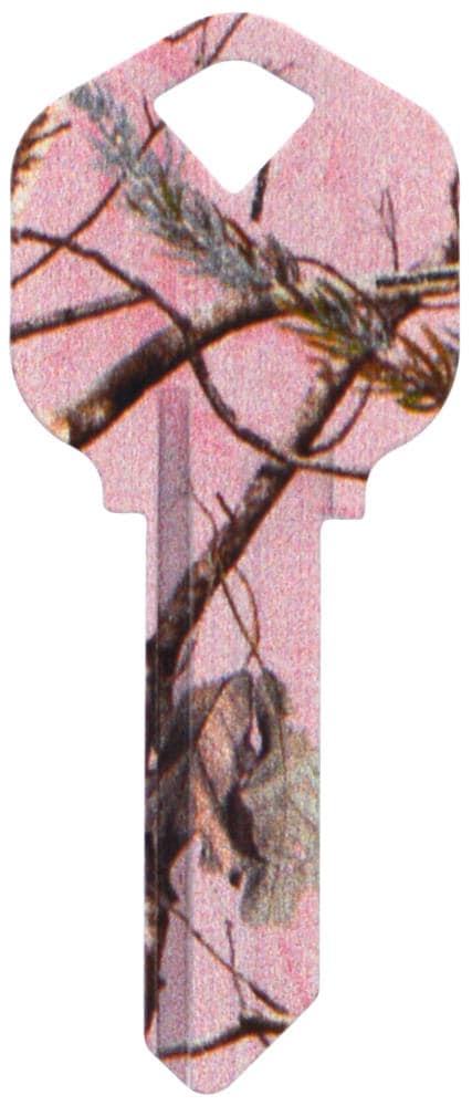 Hillman 713165 Multicolored Decorative Key Brass House/Entry Key Blank