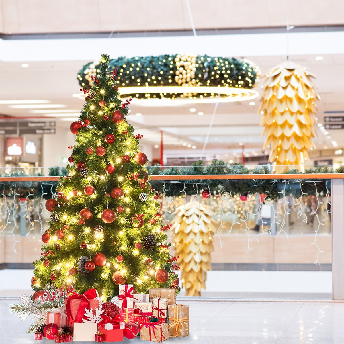 WELLFOR CM-HFY-23613US Artificial-Christmas-Trees - View #7