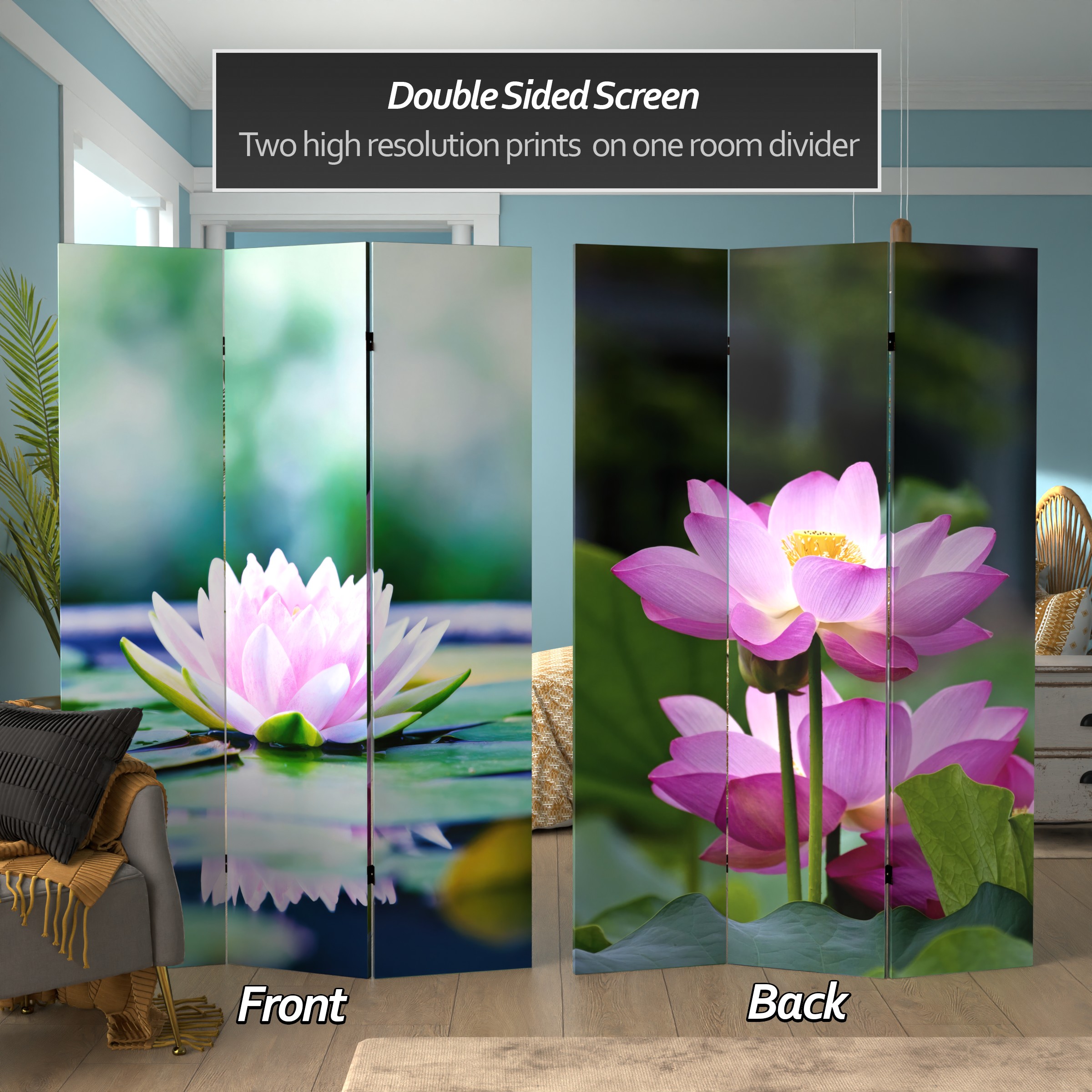 Red Lantern CAN-LOTUS Indoor-Privacy-Screens - View #2