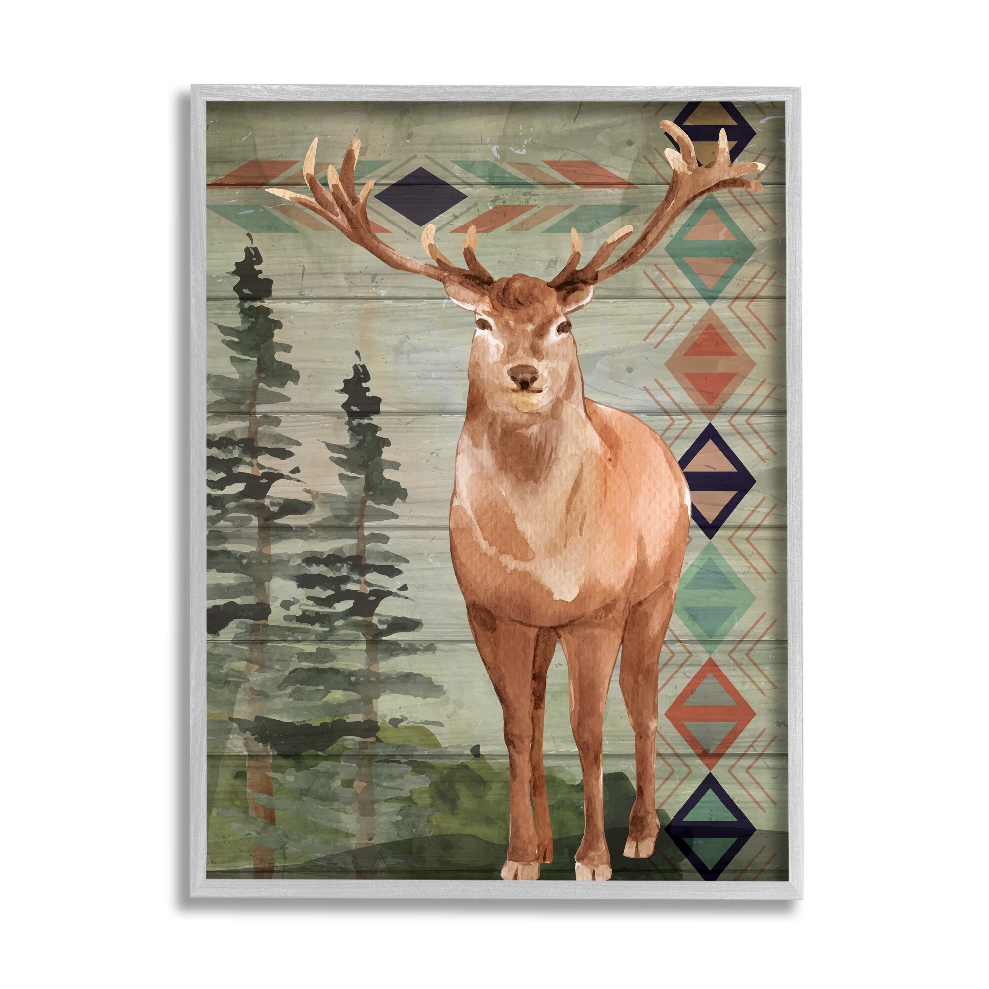 Stupell Industries AF-065-GFF-11X14 Nd Art Framed 14-in H x 11-in W Animals Print