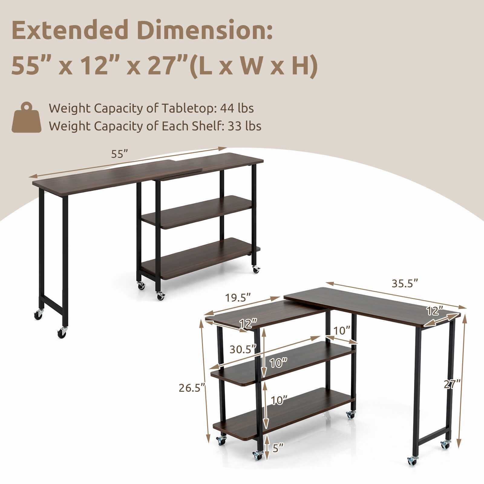 Fenbeli LJMLSFENHY265 desks - View #3
