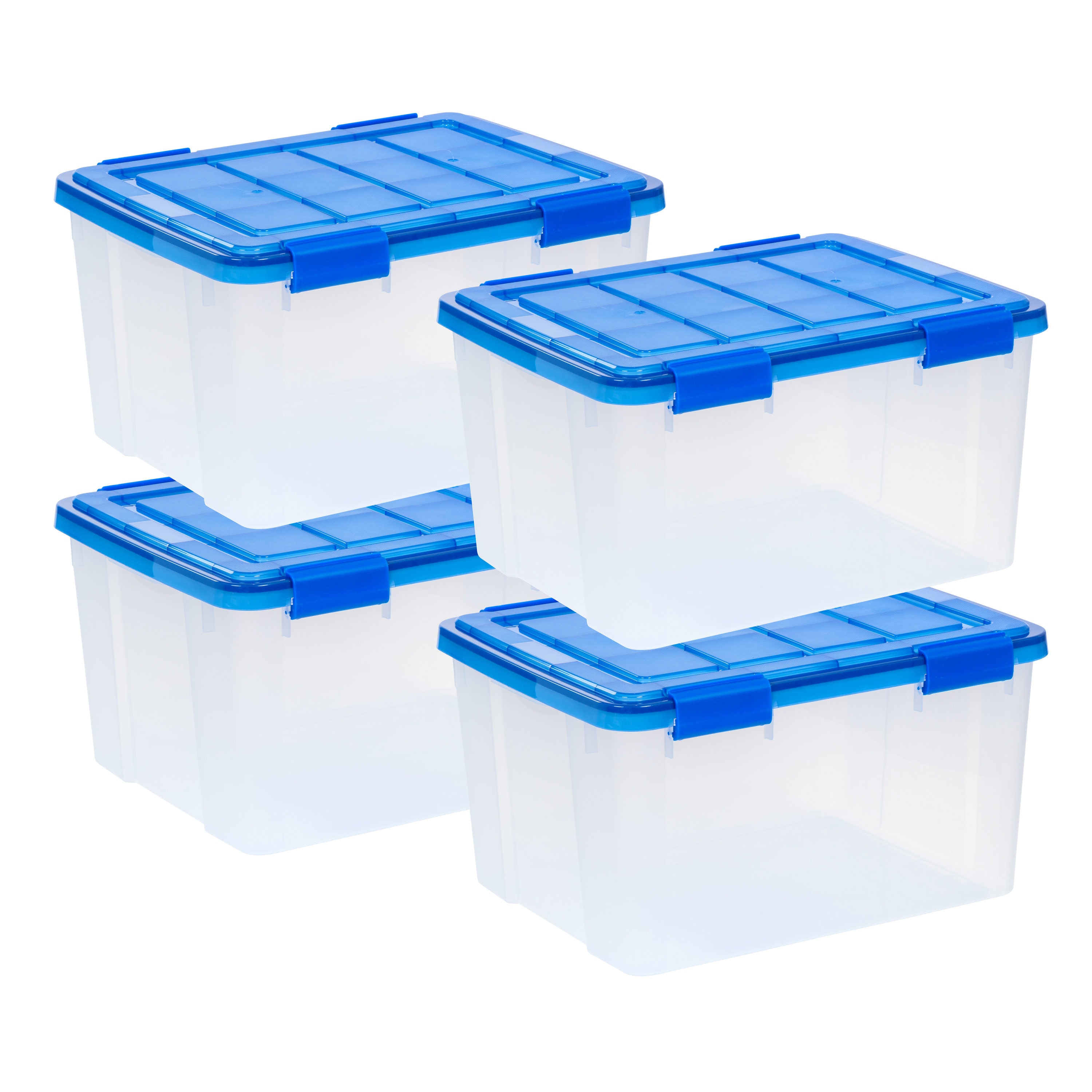 40 Qt. EZ Carry Plastic Storage Tote Container 6pack Organizer Bin