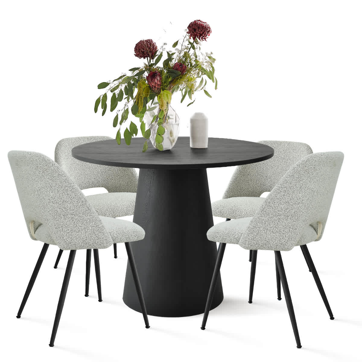 Maison Boucle DWEN-35+EDWIN-GY-4 Dining-Sets - View #3