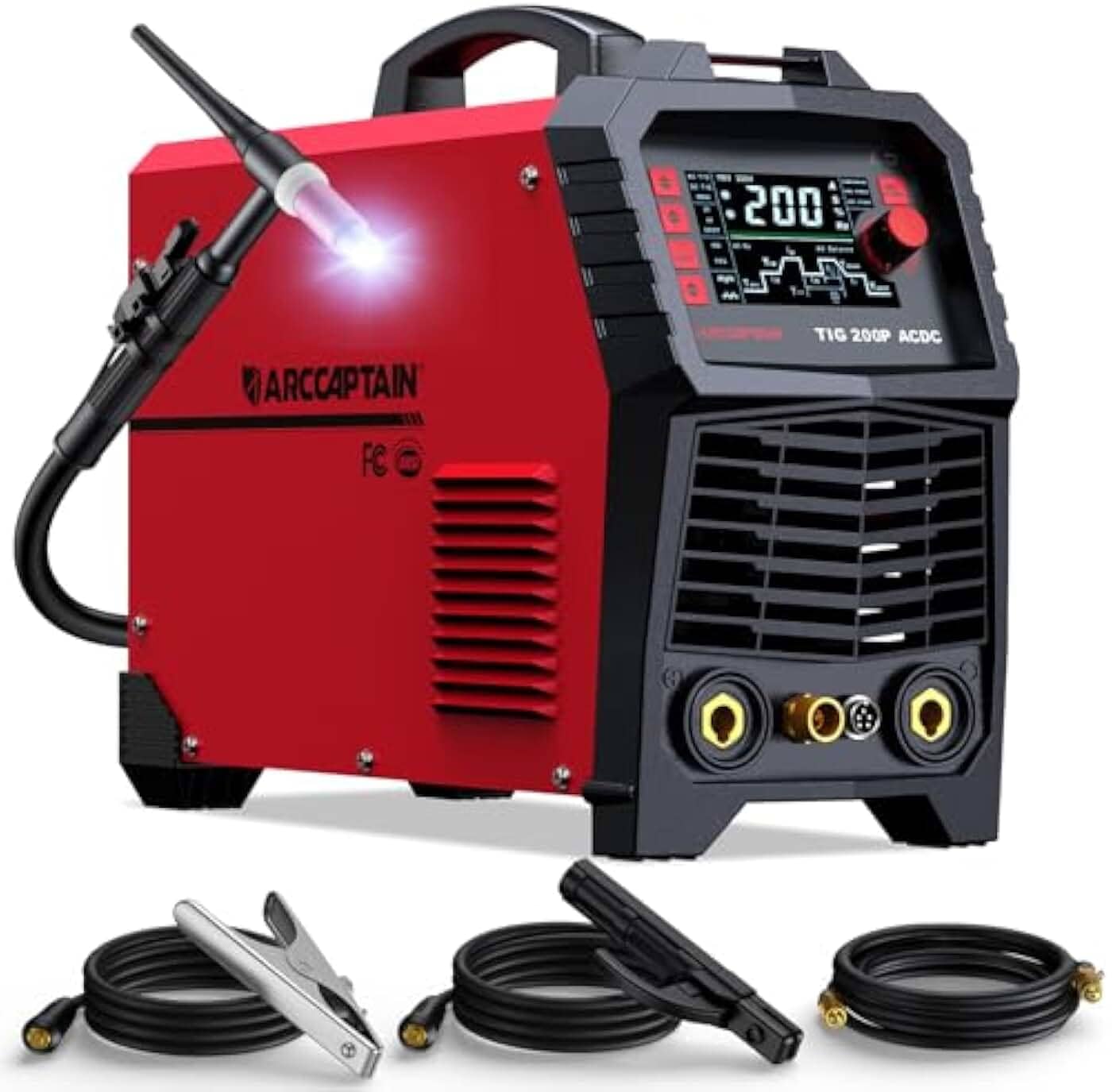 Arccaptain TIG Welder AC DC 200Amp with Pulse #WED13G