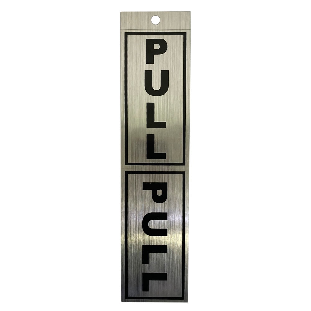 RELIABILT 33496PHLLG Pull 2-in x 8-in Plastic Information display Sign