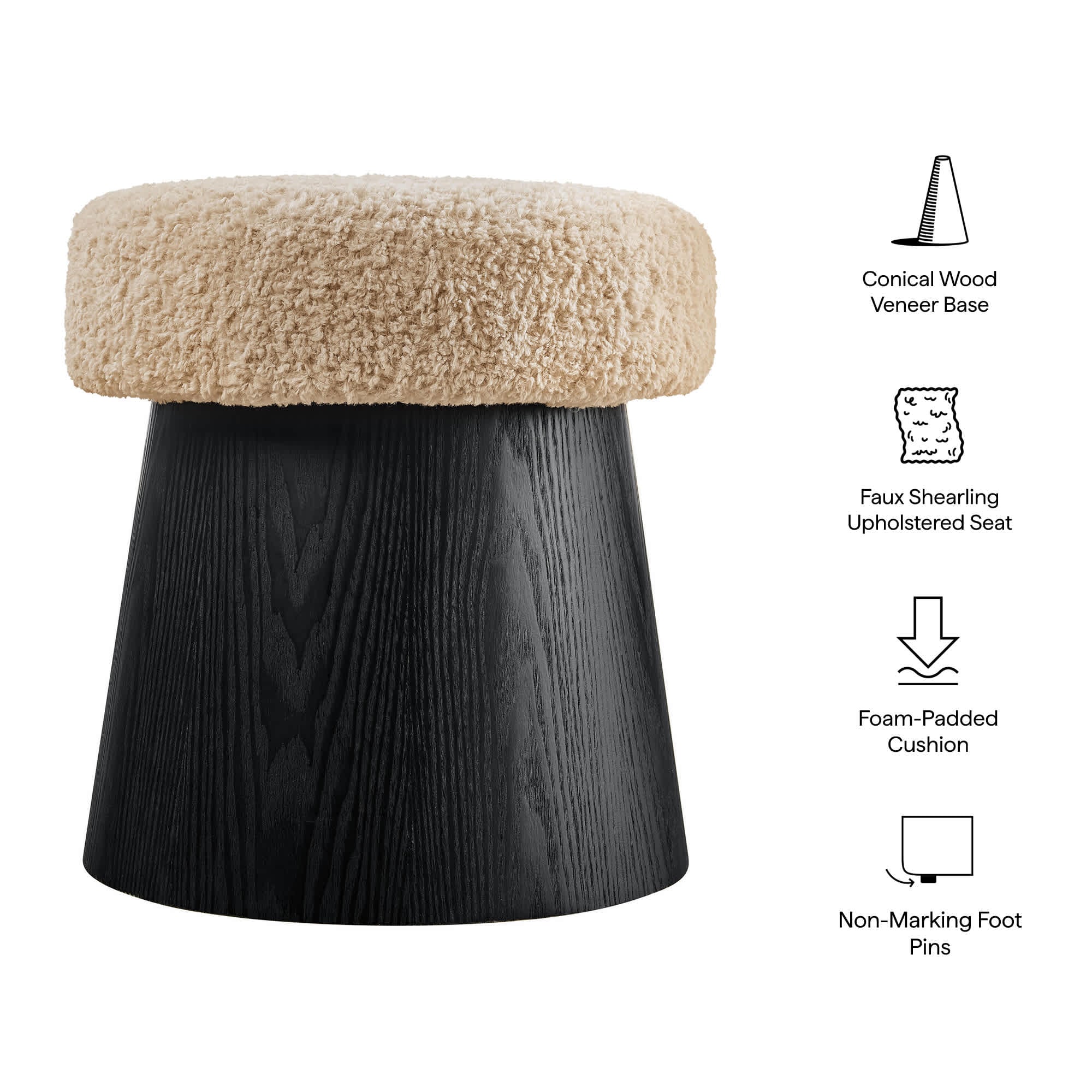 Modway EEI-7493-OAT-BLK Indoor-Ottomans - View #2