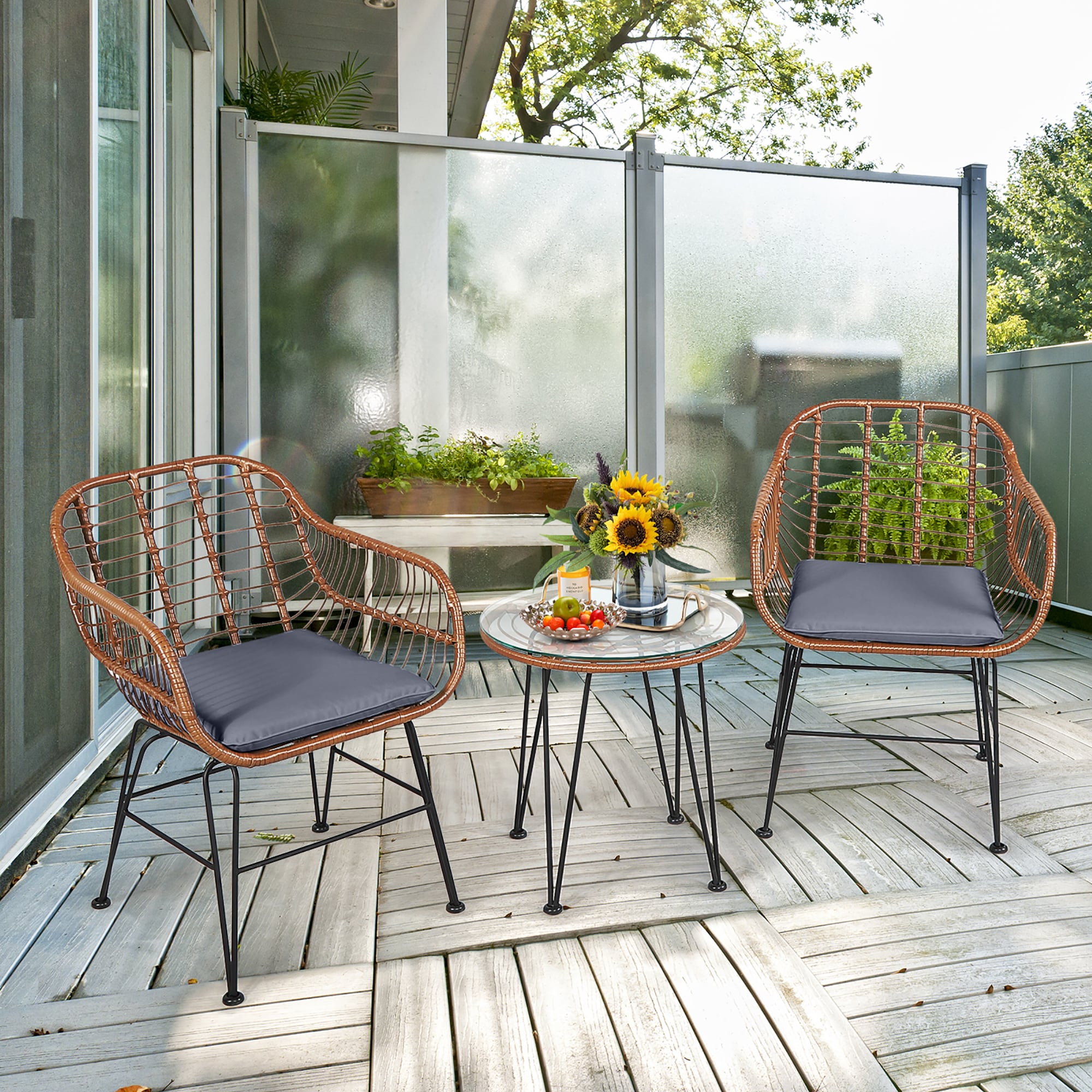 Costway OP70837GR Patio-Conversation-Sets - View #6