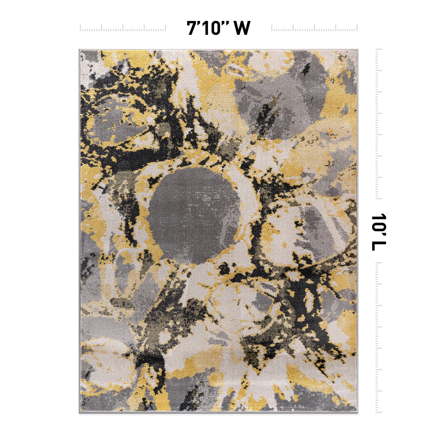 World Rug Gallery 389YELLOW8X10 rugs - View #3