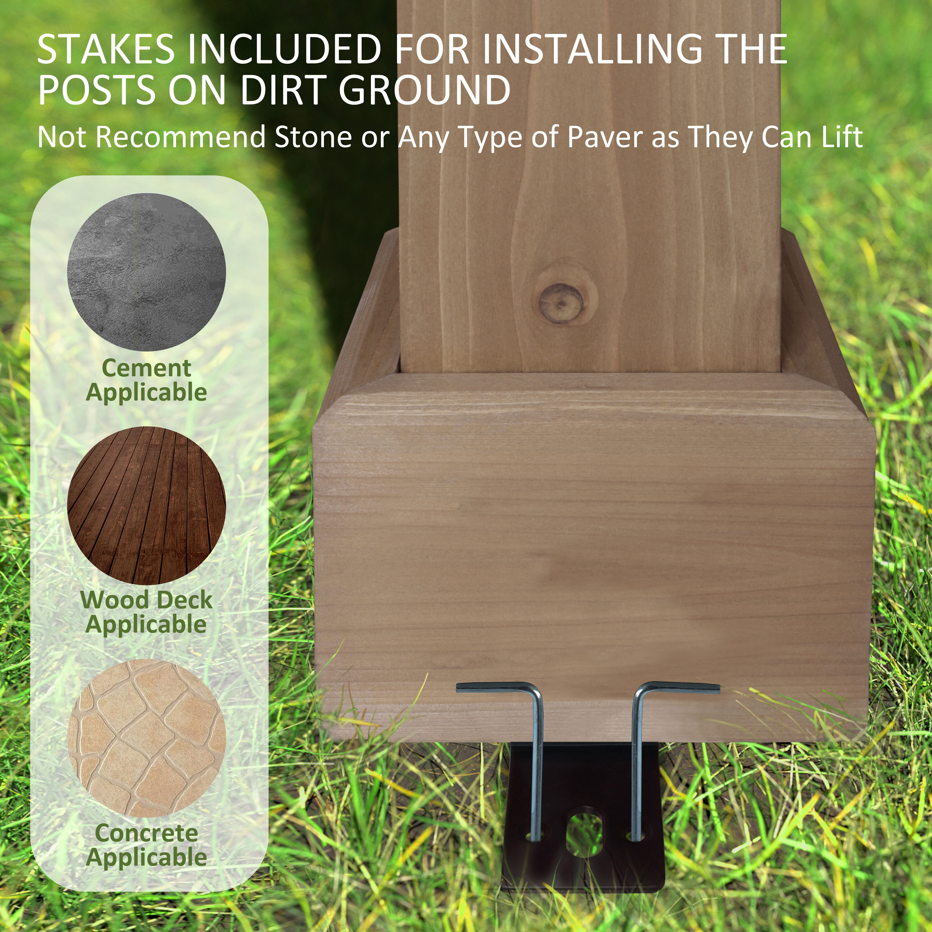 VEIKOUS PG0201-58-G Wood-Resin-Gazebos - View #6