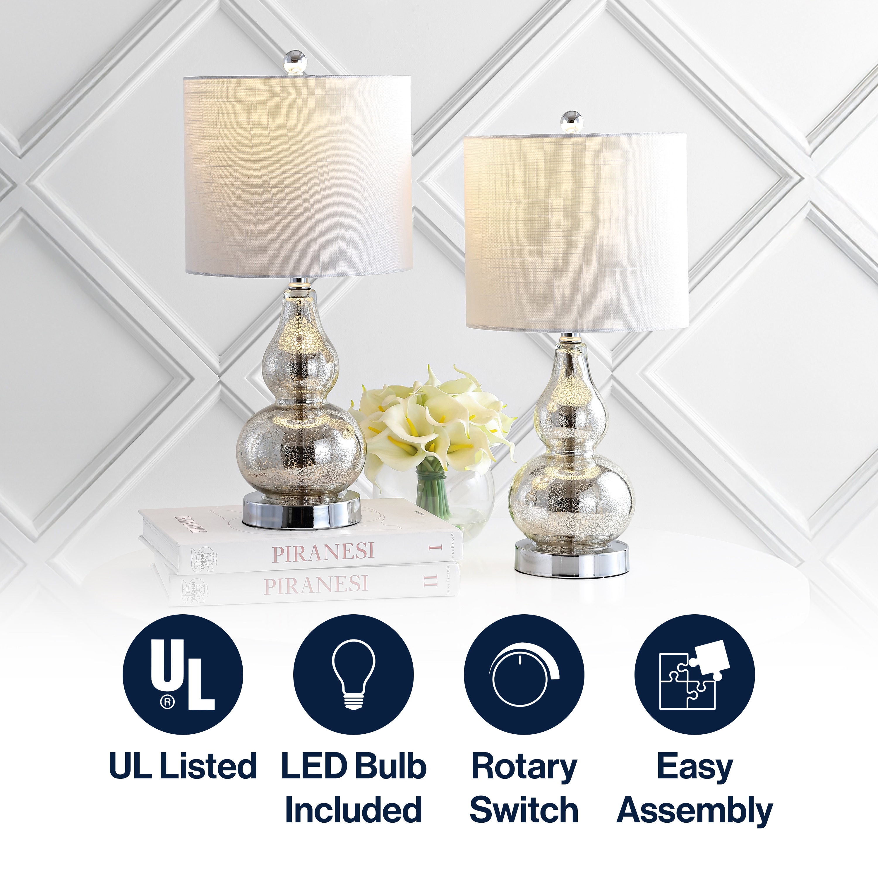 JONATHAN  Y JYL1028C-SET2 Table-Lamps - View #3
