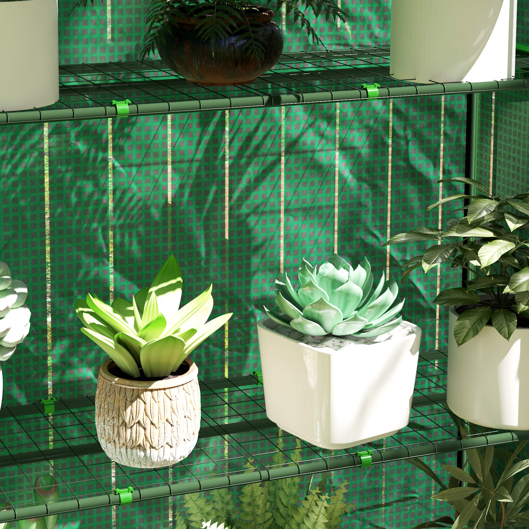 Outsunny 84H-221V00GN greenhouses - View #6