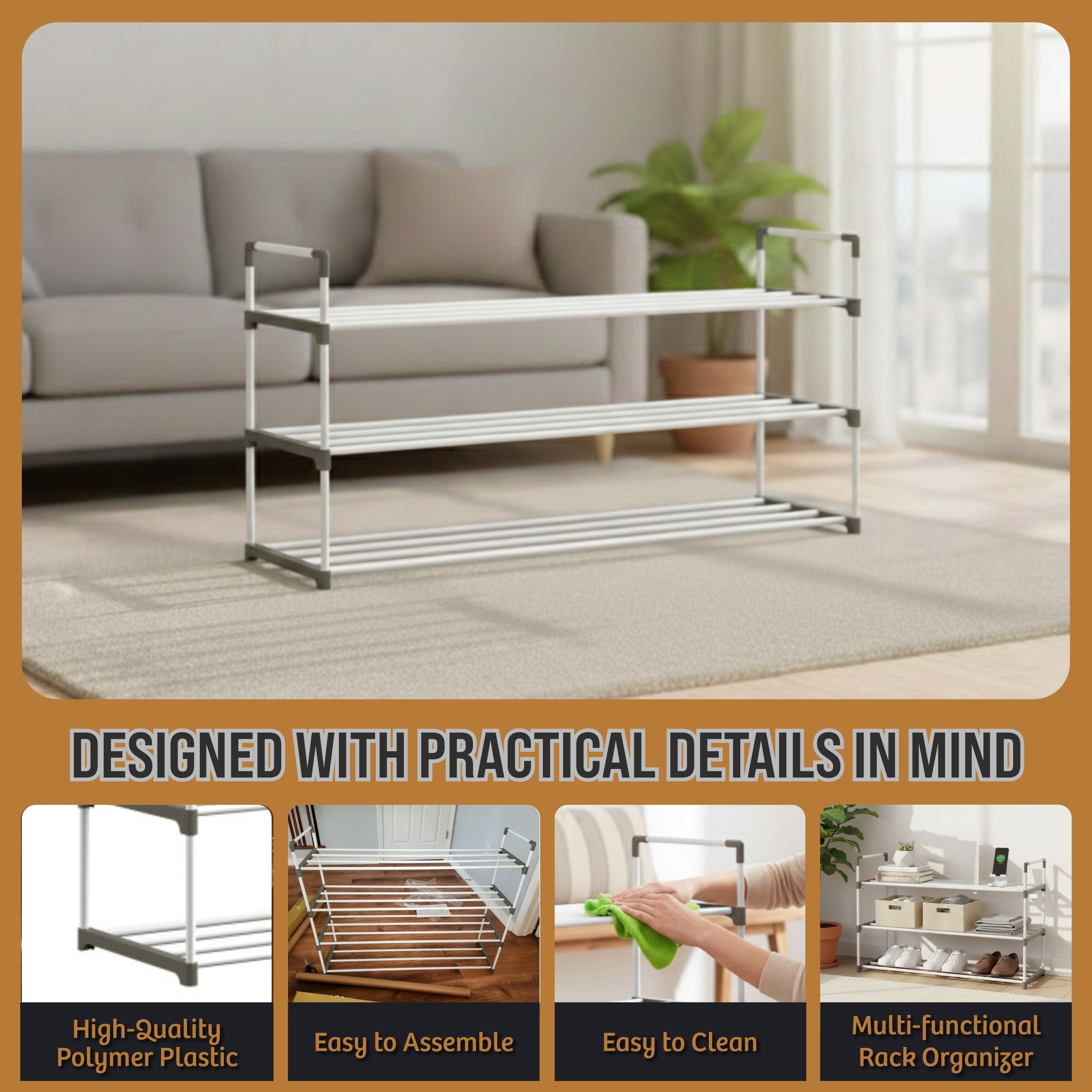 Home-Complete HC-2102-WHT Shoe-Racks - View #6