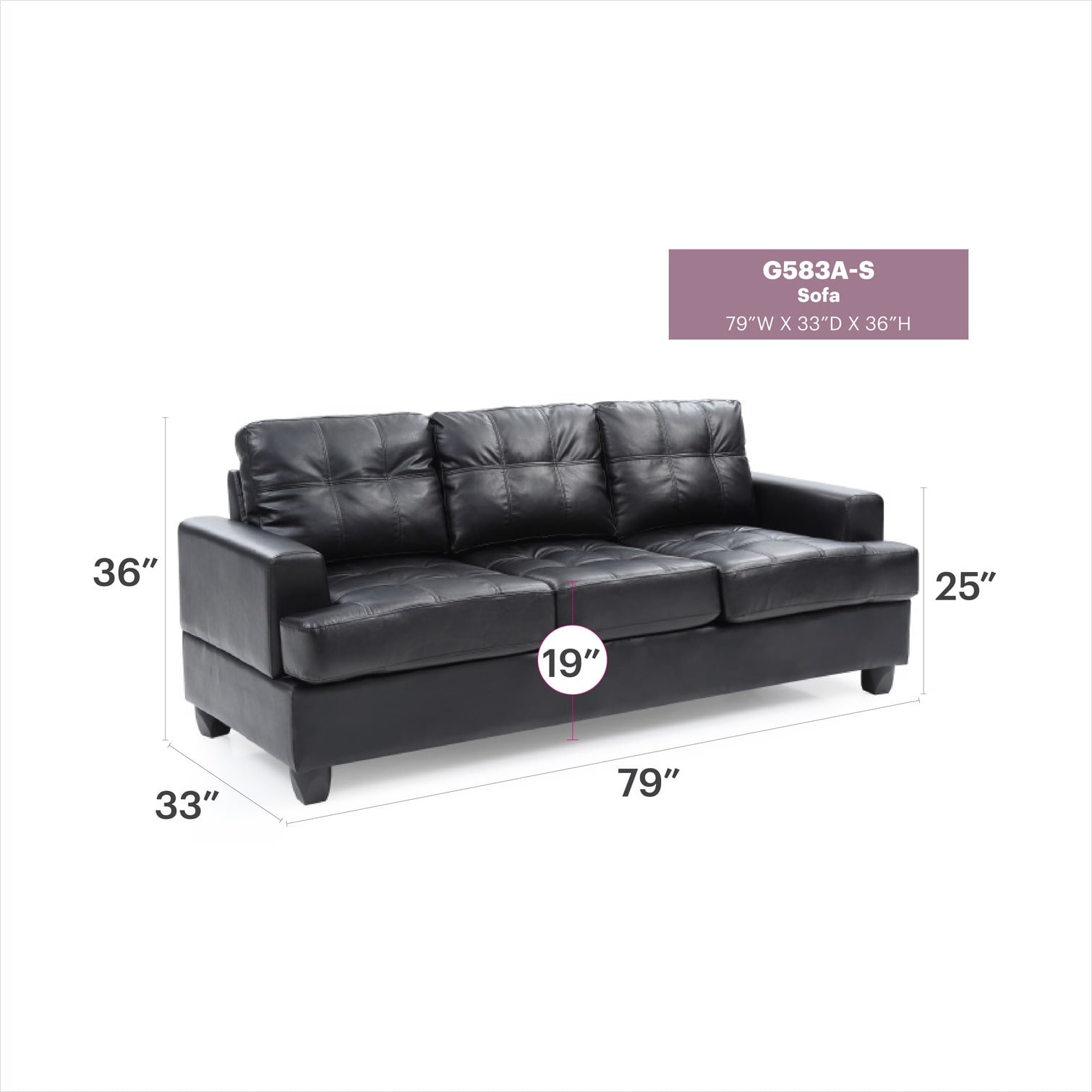 SUNCREAT 7A3ZTQUTEVB9 Sofas-Loveseats - View #3