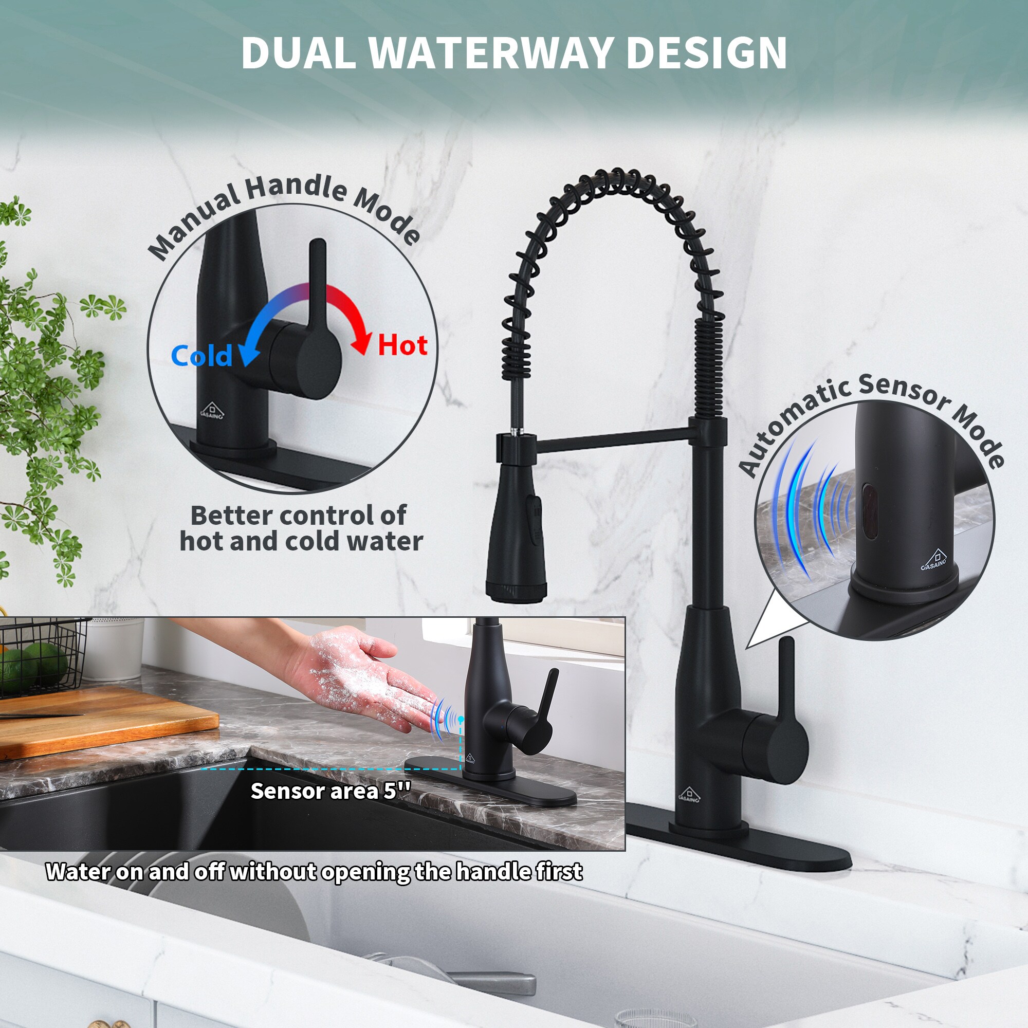 Mondawe MO9705NSDT-8 Kitchen-Faucets - View #7