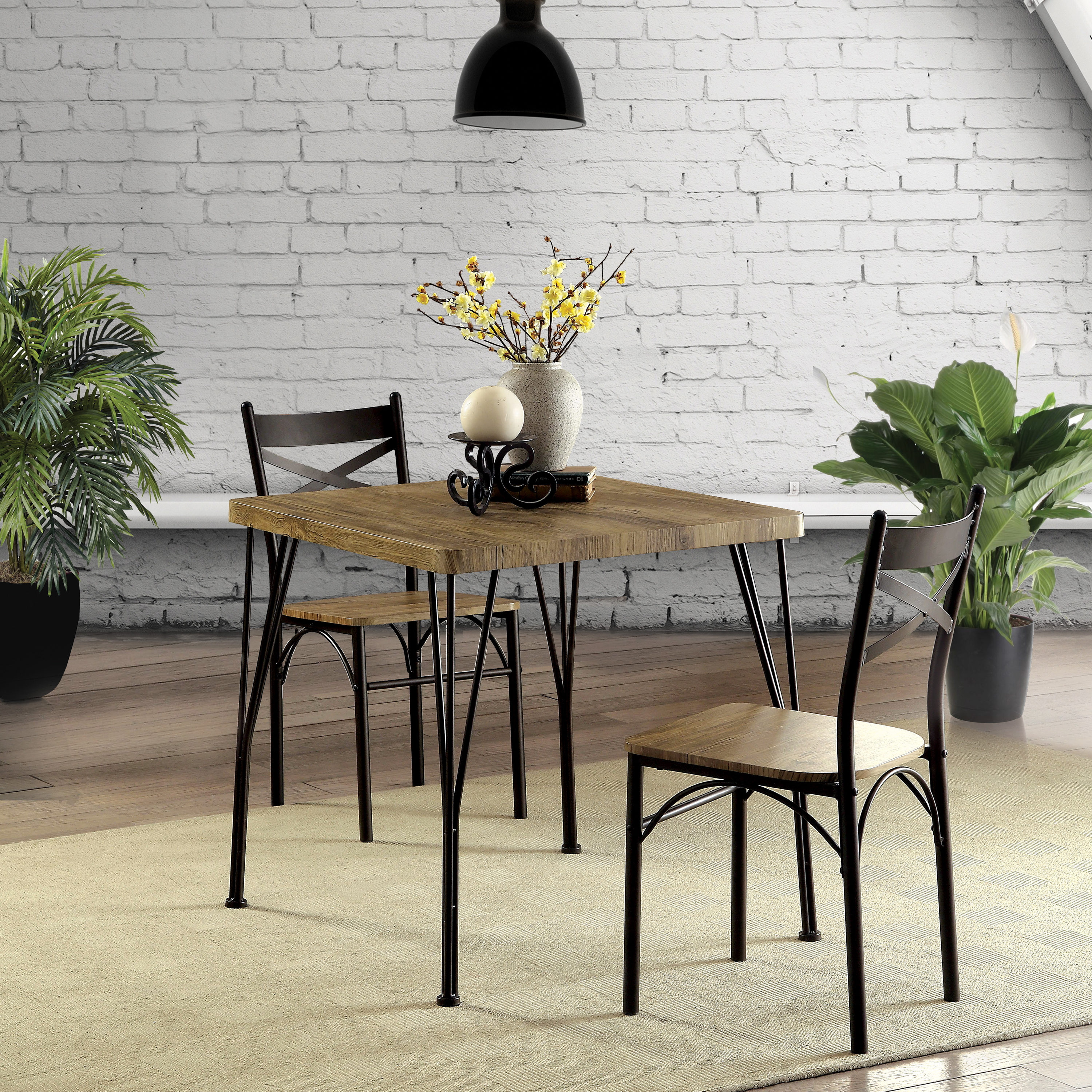 Furniture of America IDF-3279BR-T-29-3PK Dining-Sets - View #4