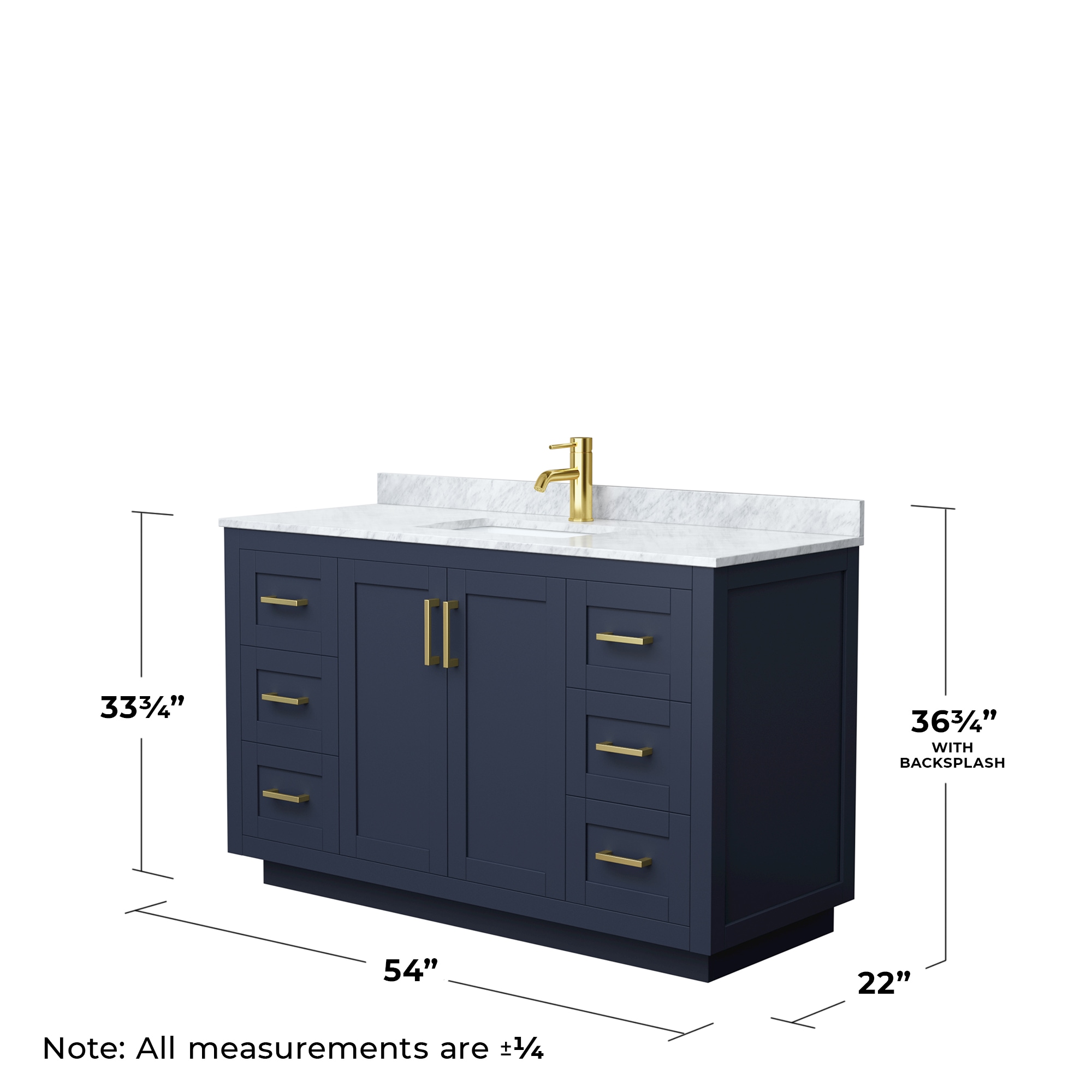 Wyndham Collection WCF292954SBLCMUNSMXX Bath-Vanity-Combo - View #5