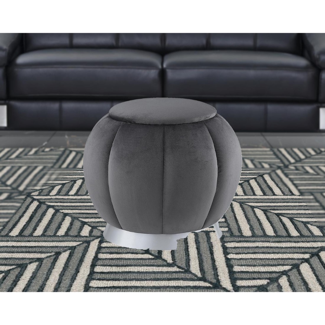 HomeRoots 4000487750 Indoor-Ottomans - View #2