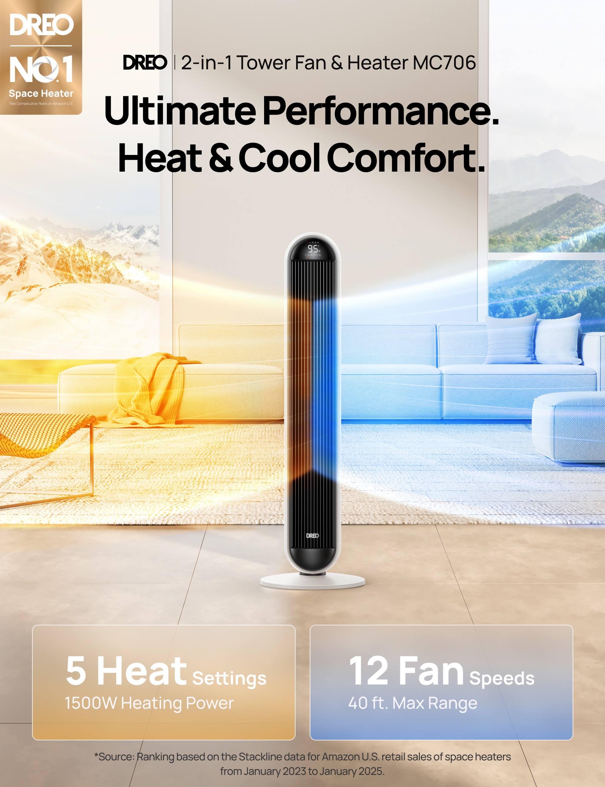 DREO DR-HSH016 Portable-Electric-Heat - View #3