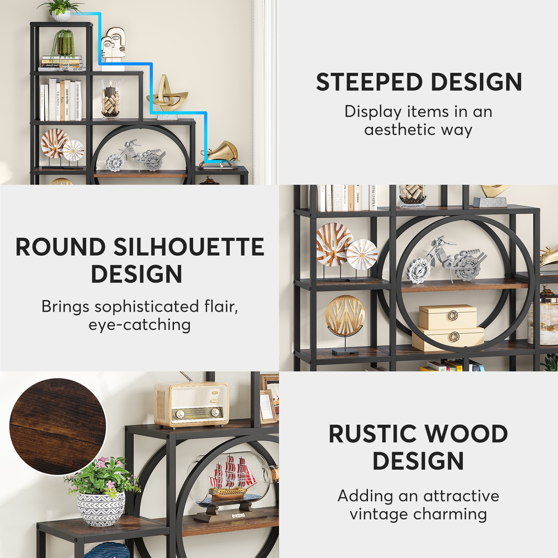 Tribesigns HOGA-C0776 bookcases - View #5