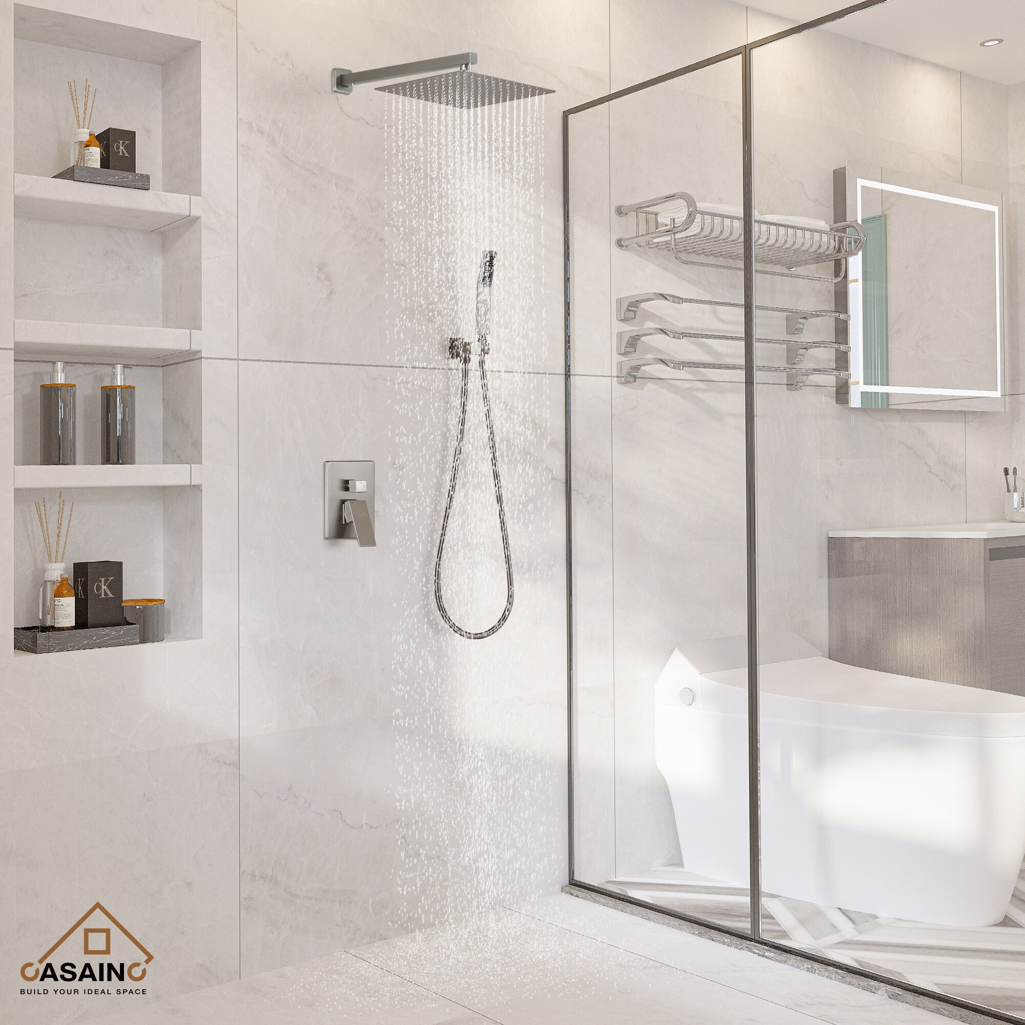 CASAINC CS3502-12BN Showerhead-Bar-Panels - View #3