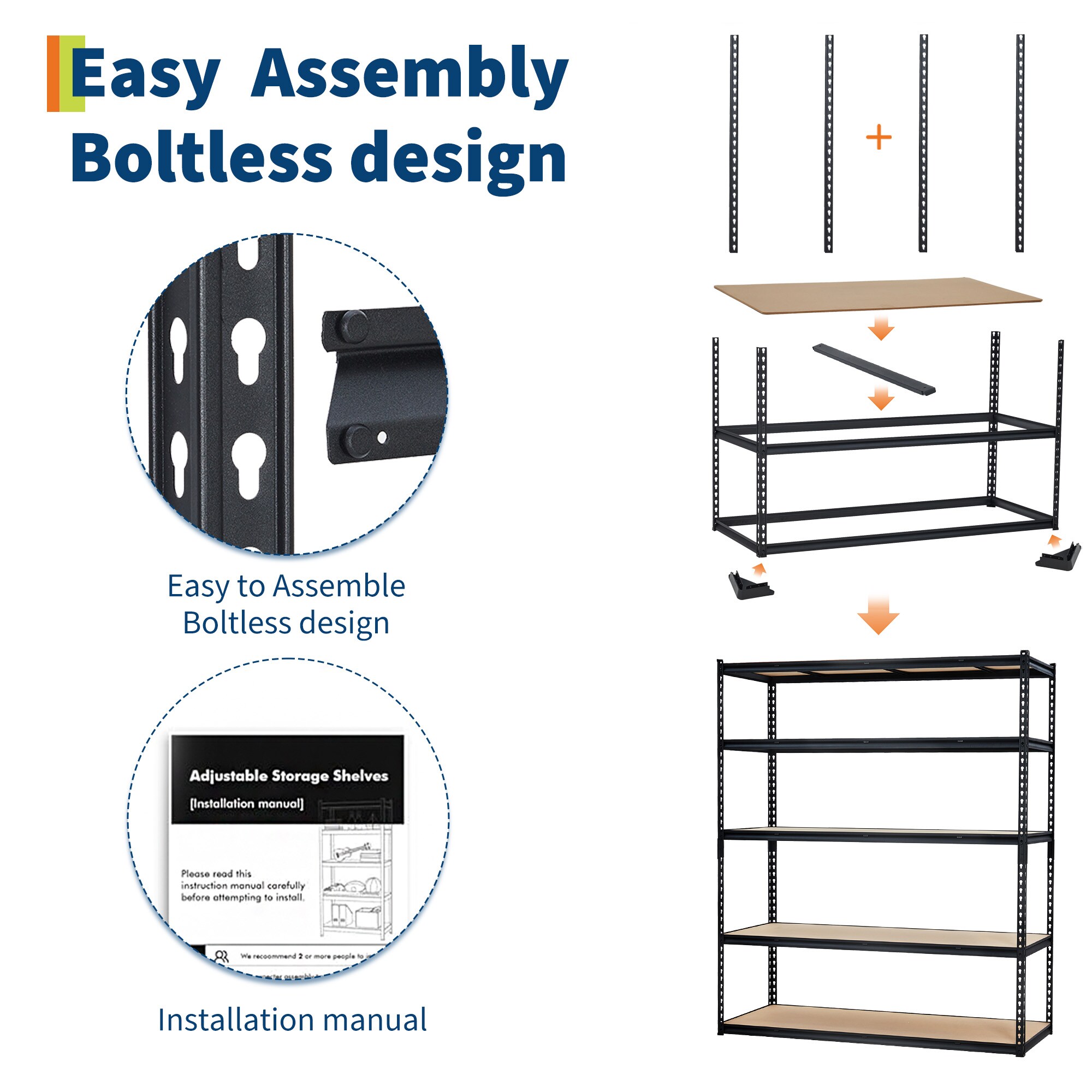 GarveeLife FLYPHK35779FQ5 Free-Standing-Shelving - View #8