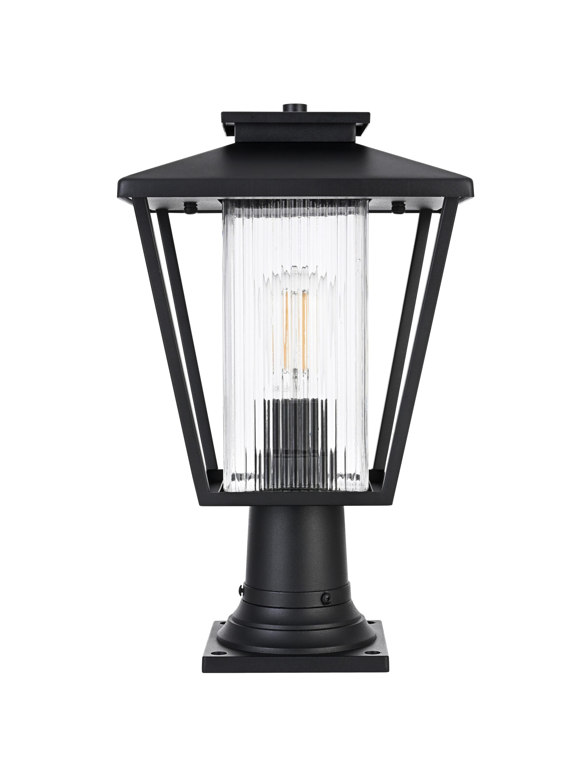 Ribbed glass Post Lighting at Lowes.com