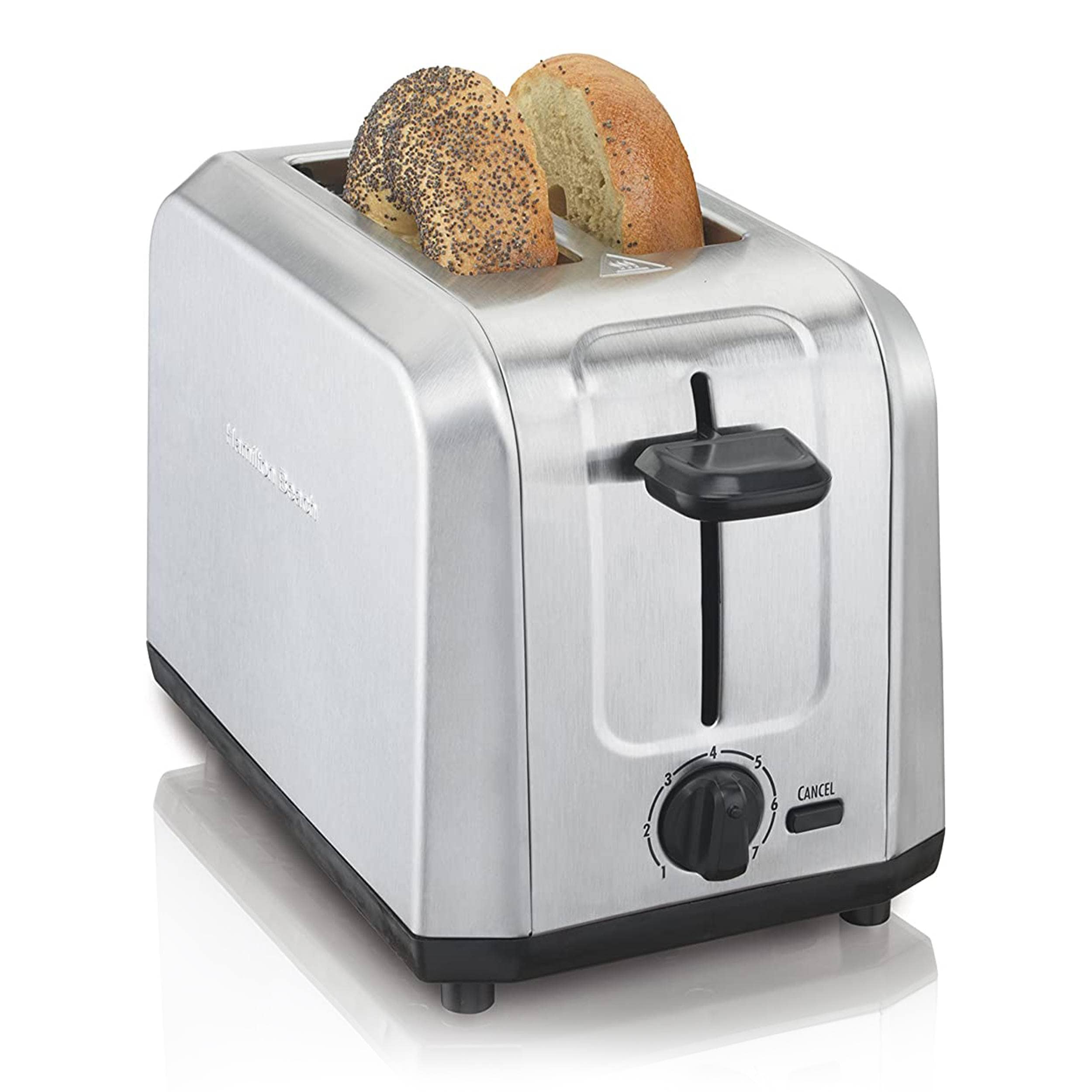   Basics 4 Slot Toaster, Brushed Silver: Home & Kitchen